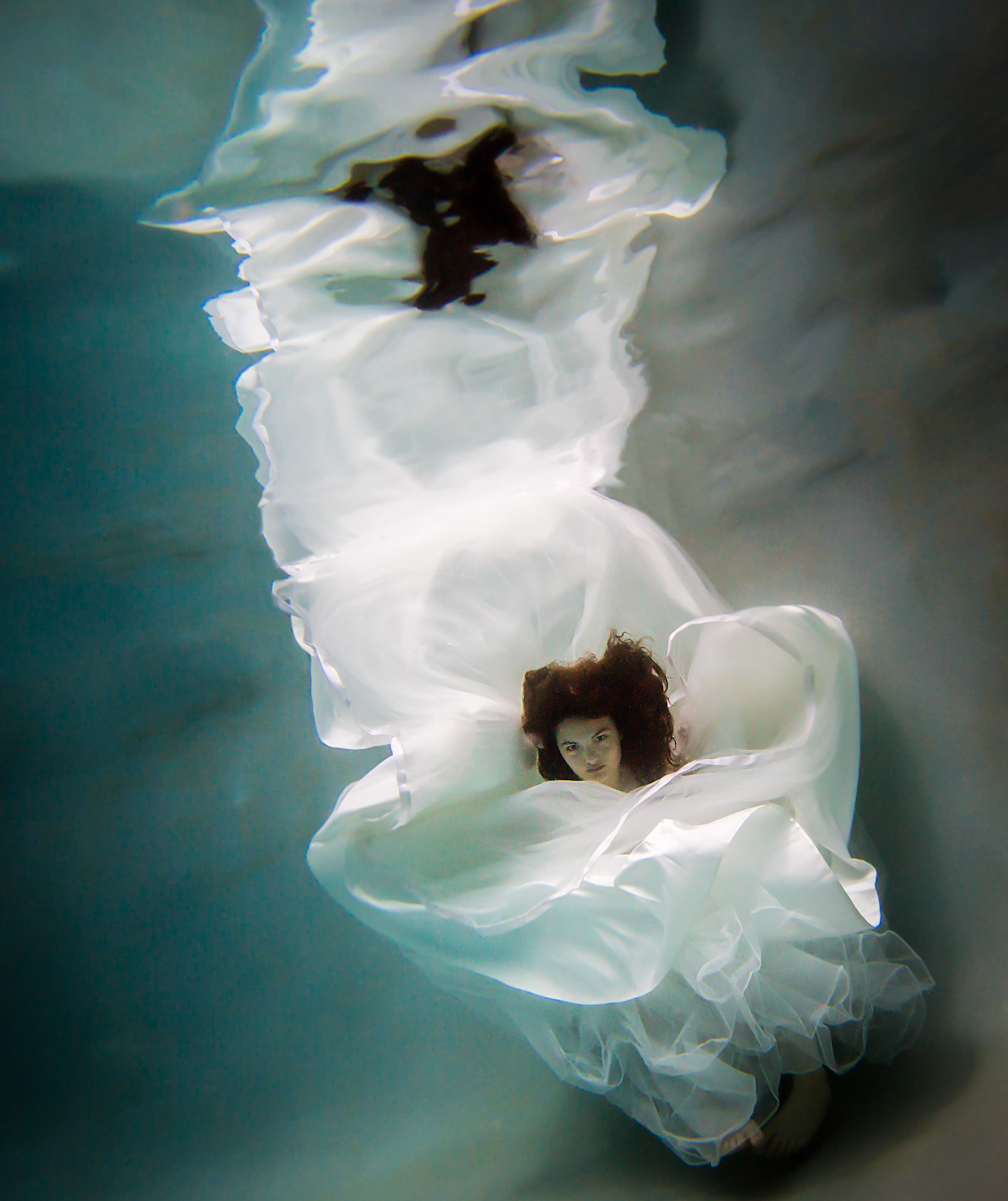 5123-Bridal art, trash the dress style. Brianna in a wedding dress modelling as only she can.