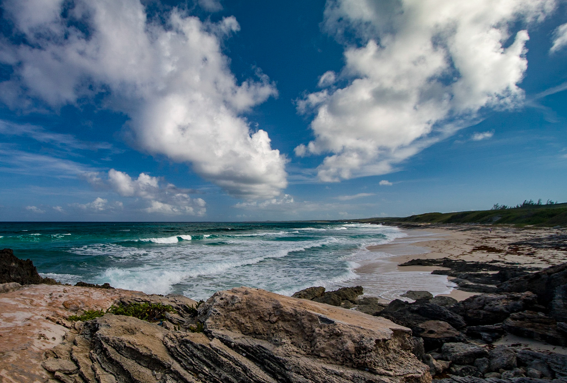 HB01-Even when there are waves, it's not likley to be crowded. Watch out for urchins, rocks, sharks and coral.