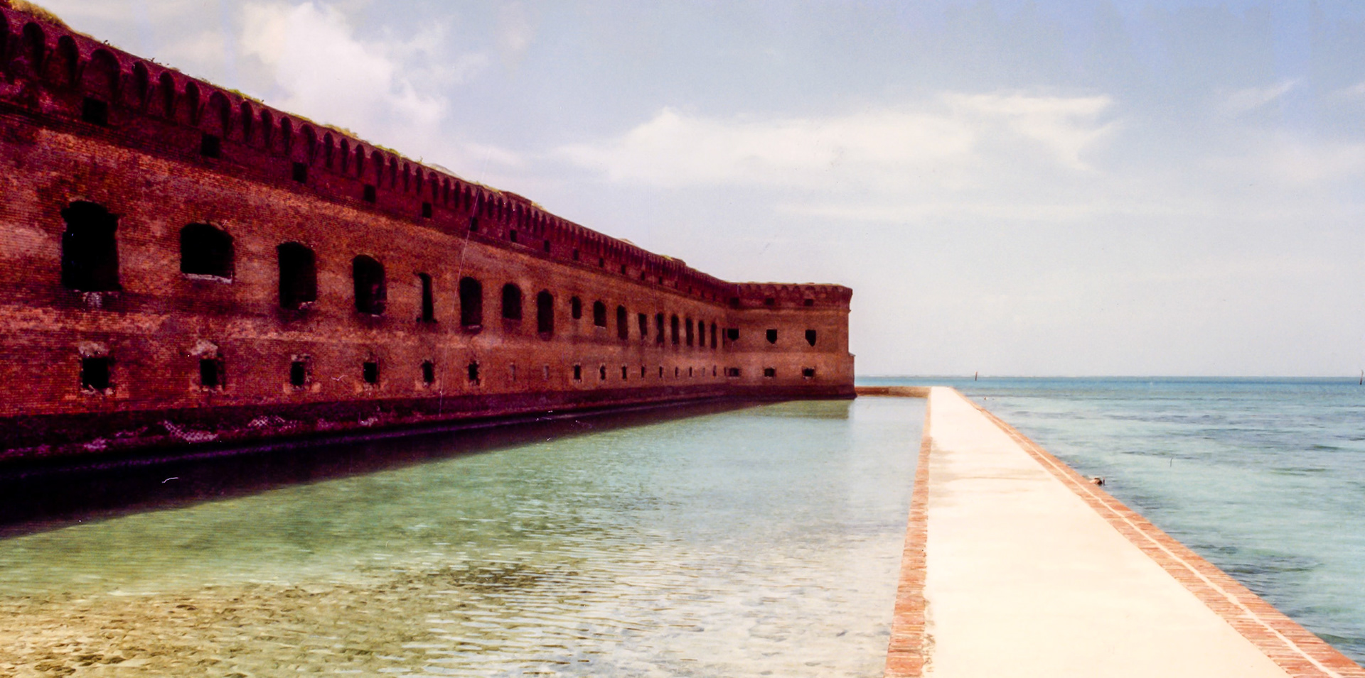 Fort Jefferson Moat Wall - 318