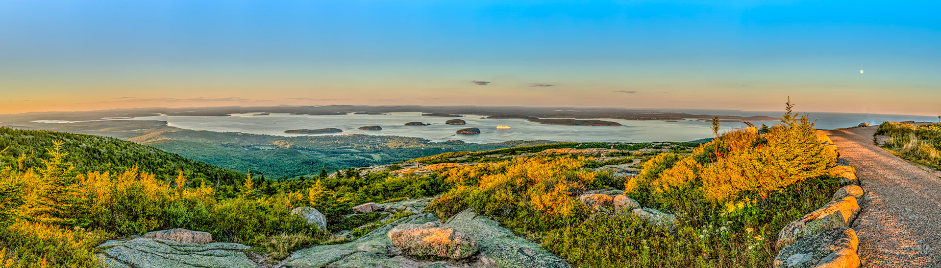 Sunset Over Frenchman Bay - 1785