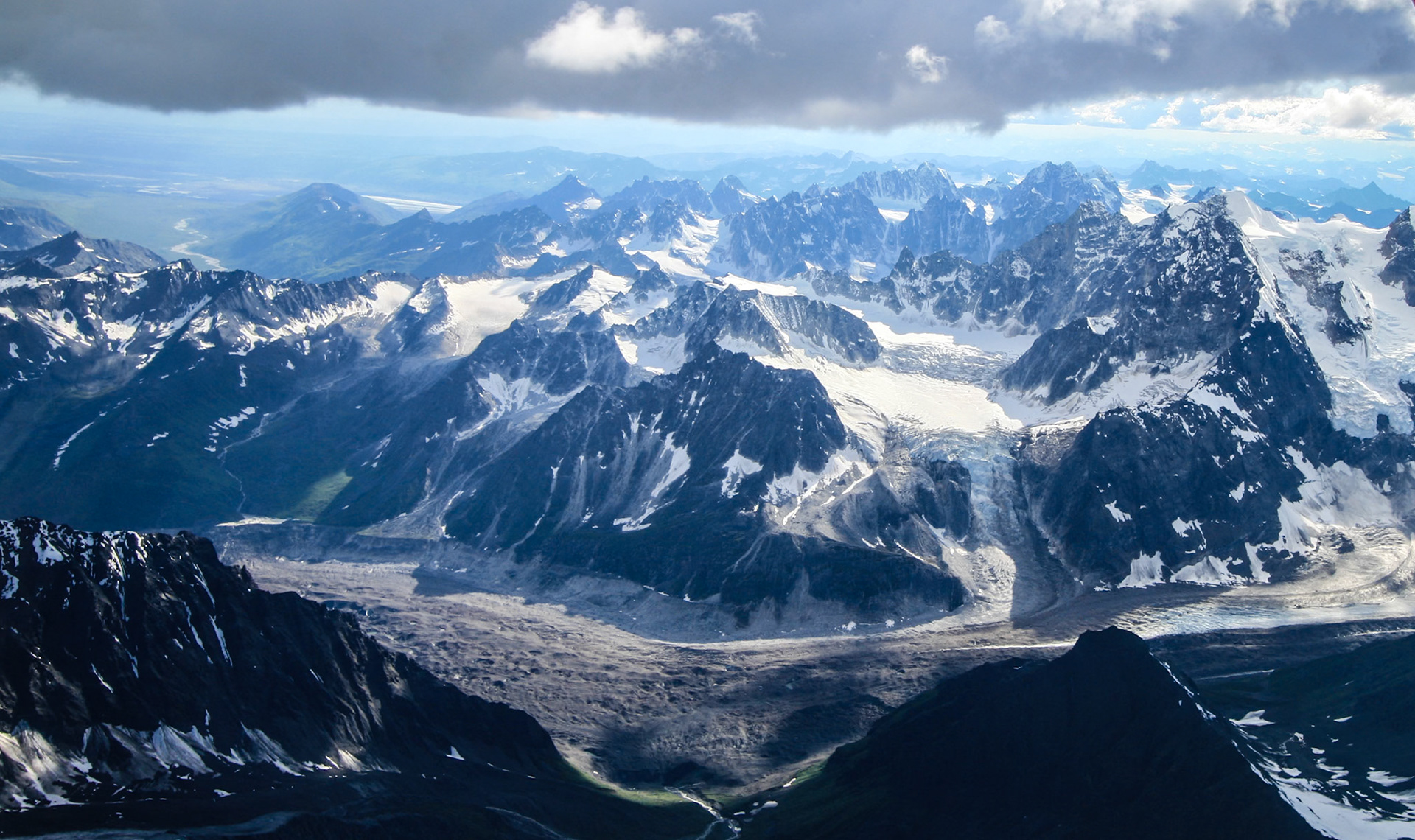 Storm Band Over Alpine Peaks - 2212