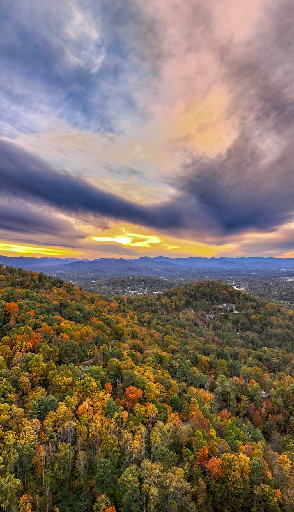 Asheville Autumn, Looking West 3431