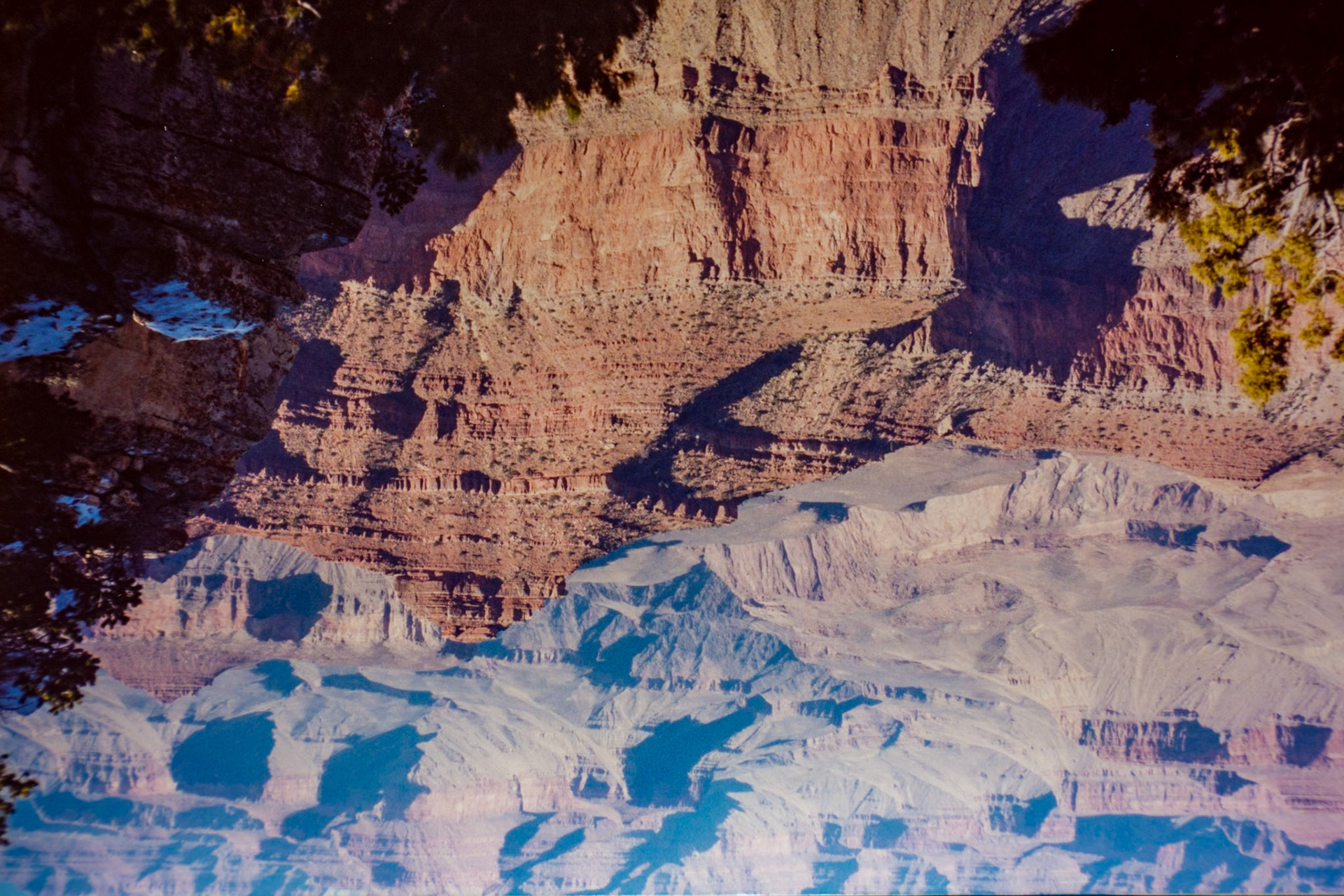 Canyon Reflected in Rim Pool
