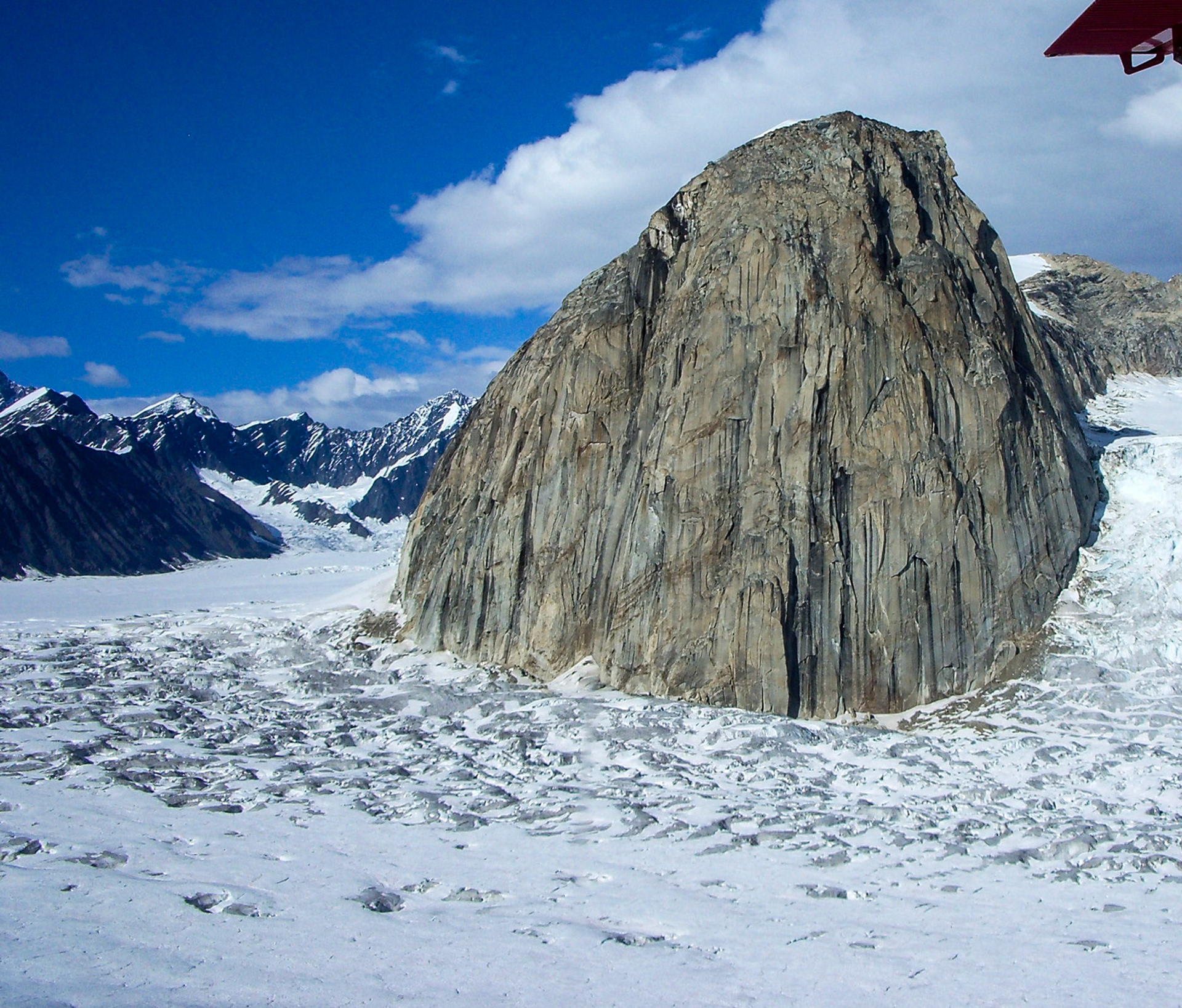 Granite Dome Above Glacier - 2249