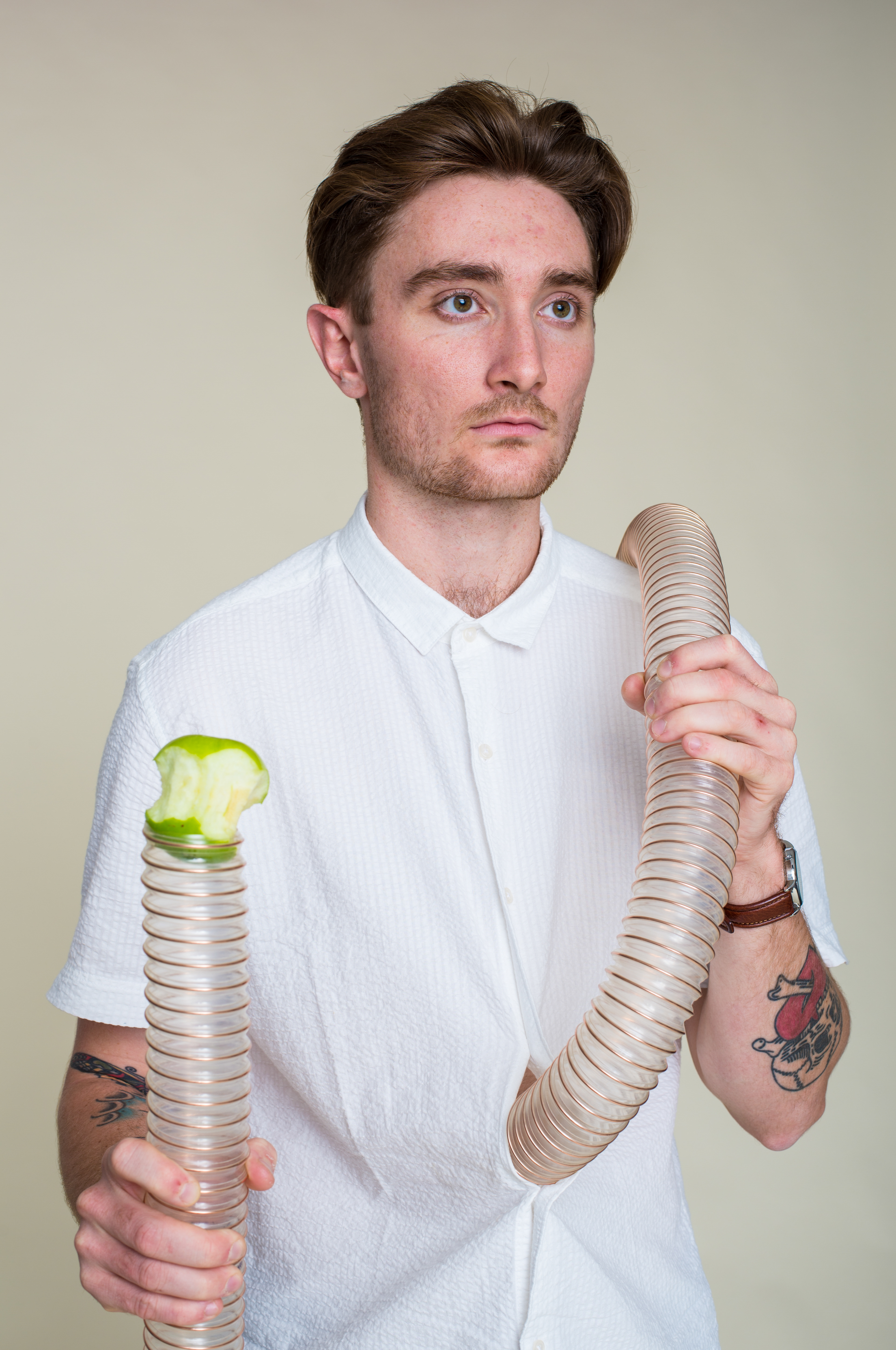 Connor shot in studio - an insight into humans effect on the planet