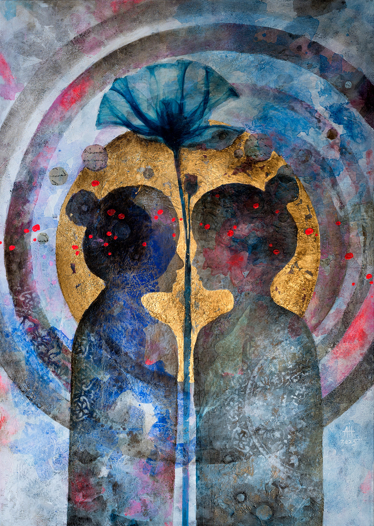 Just the two of us mixed media/canvas 50/70 cm