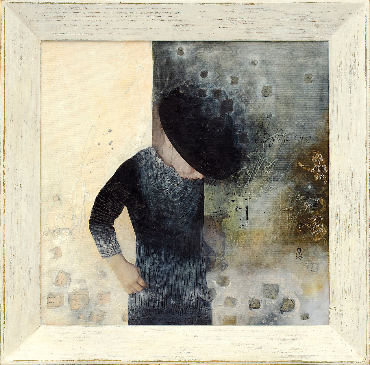 "Hana"2012 50cm/50cm mixed media/canvas