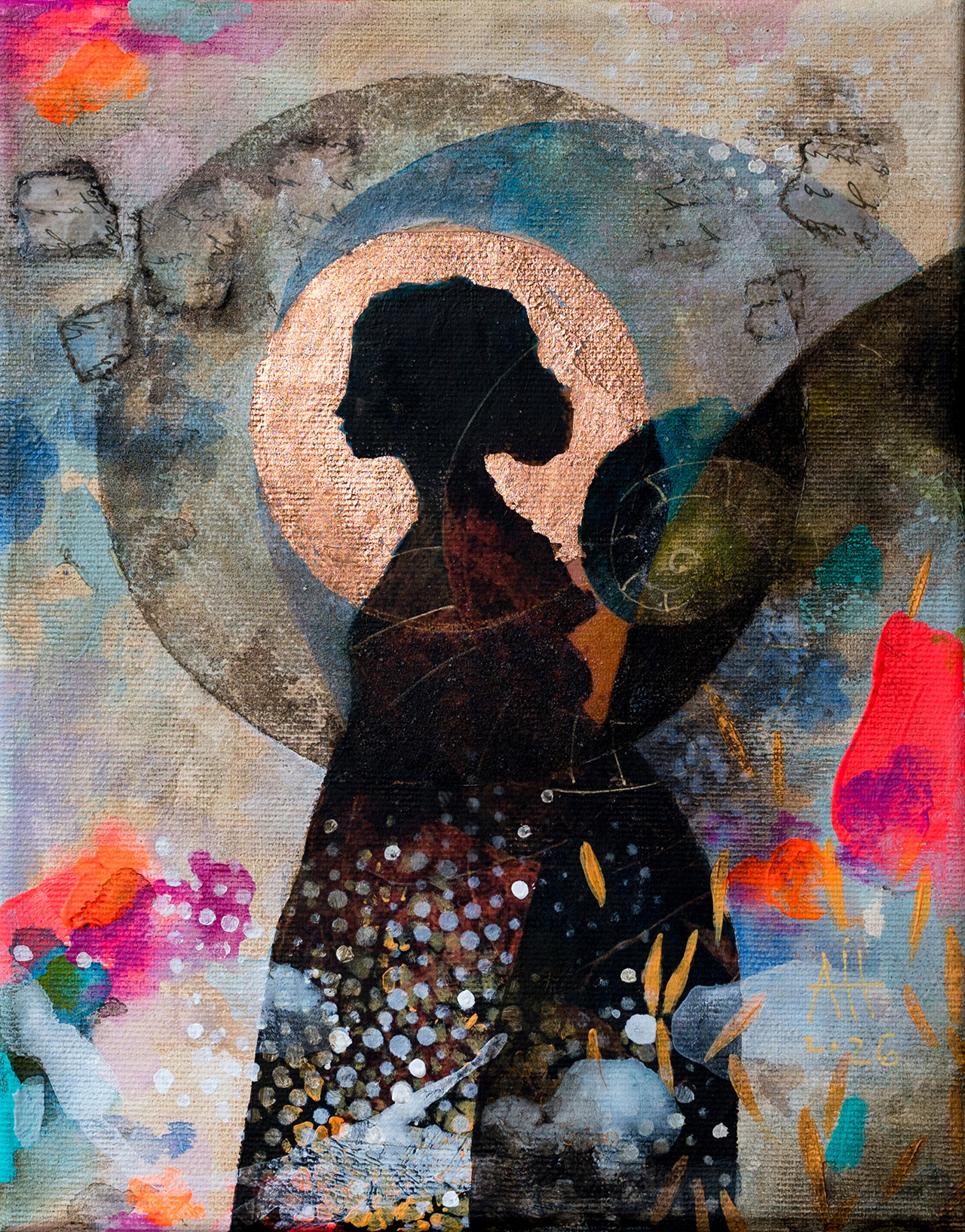 Journalling  mixed media/canvas 19/24 cm 2026