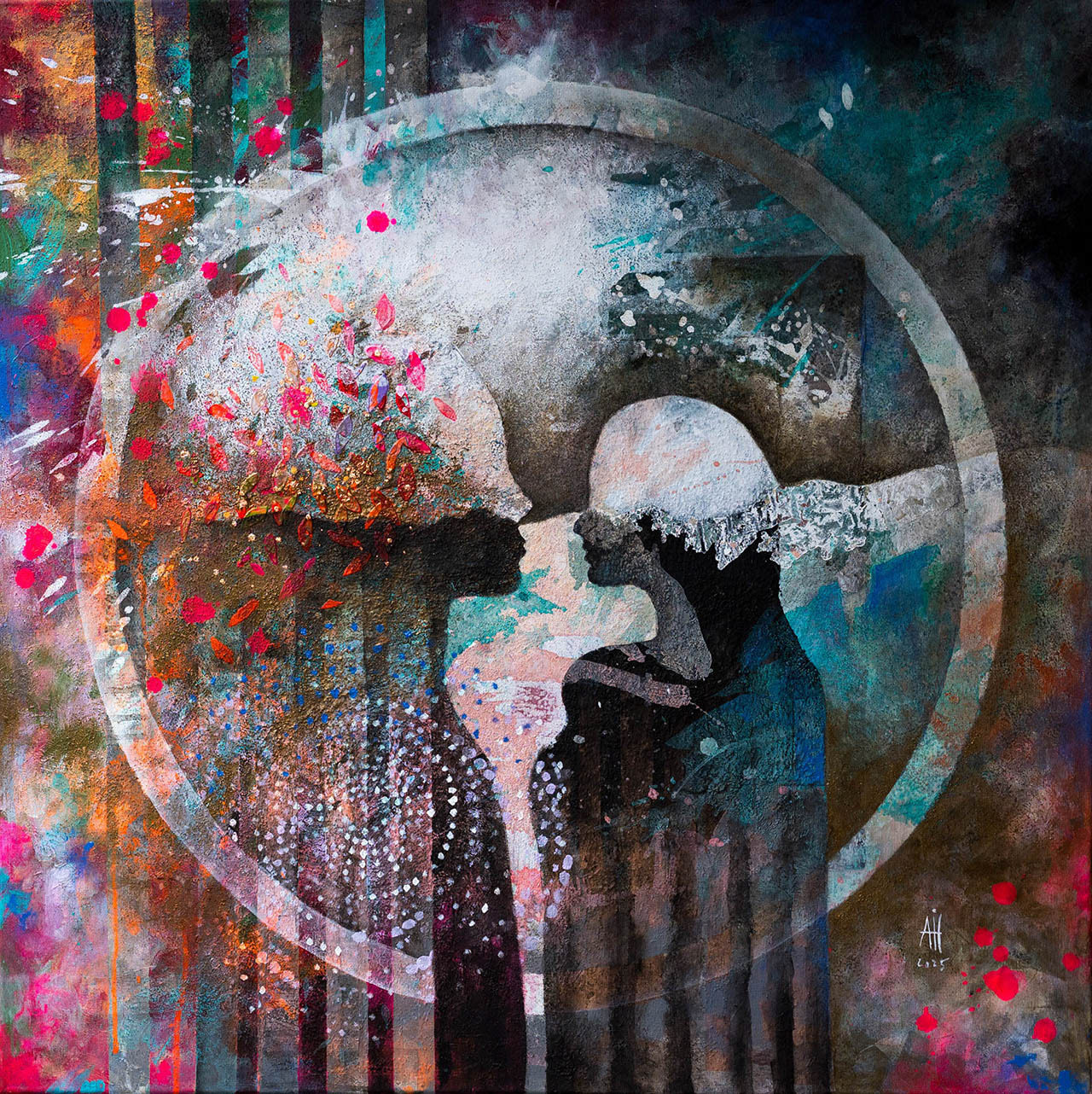 Us mixed media/canvas 80cm/80cm