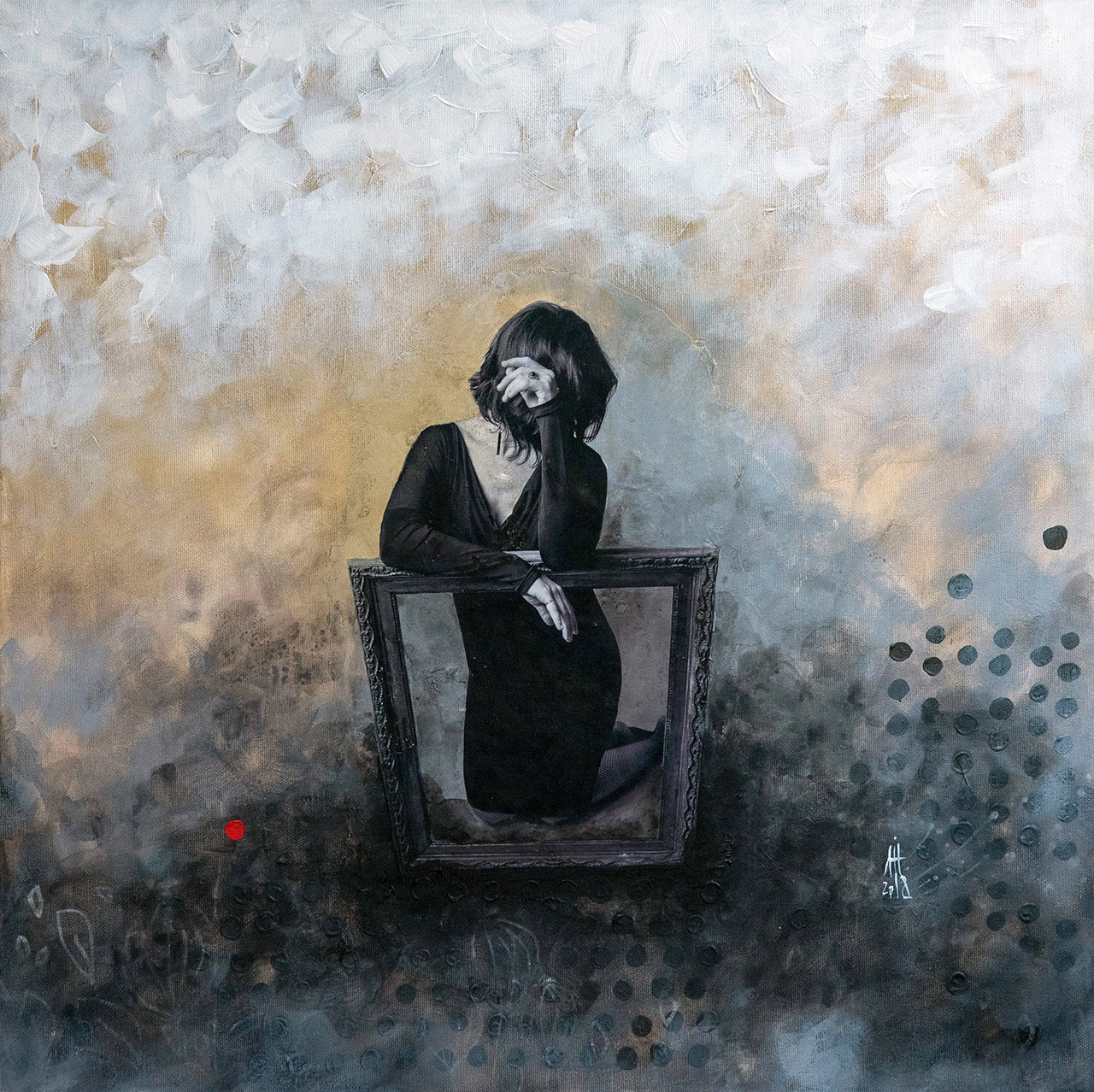 "Andy" 2017 60cm/60cm mixed media/canvas