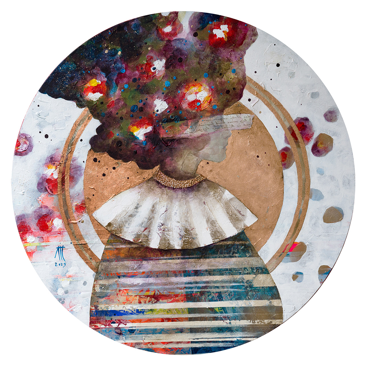 Poem for a dream 60 cm diameter 2023