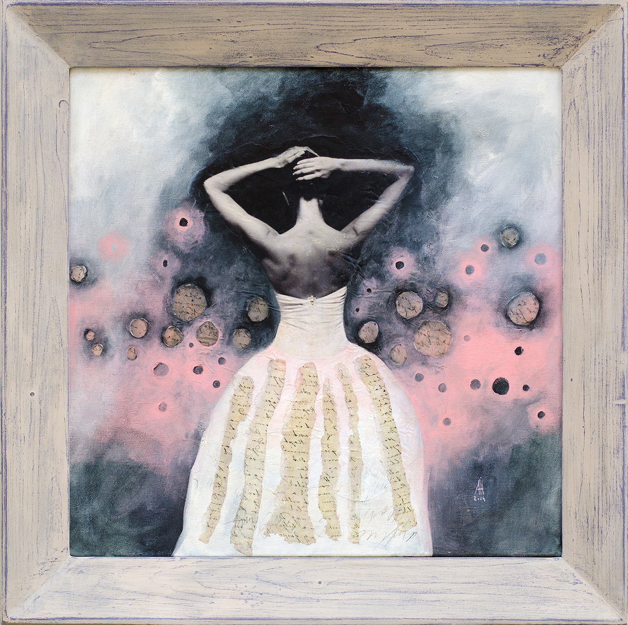 "Ballerina" 2014 50cm/50cm mixed media/canvas