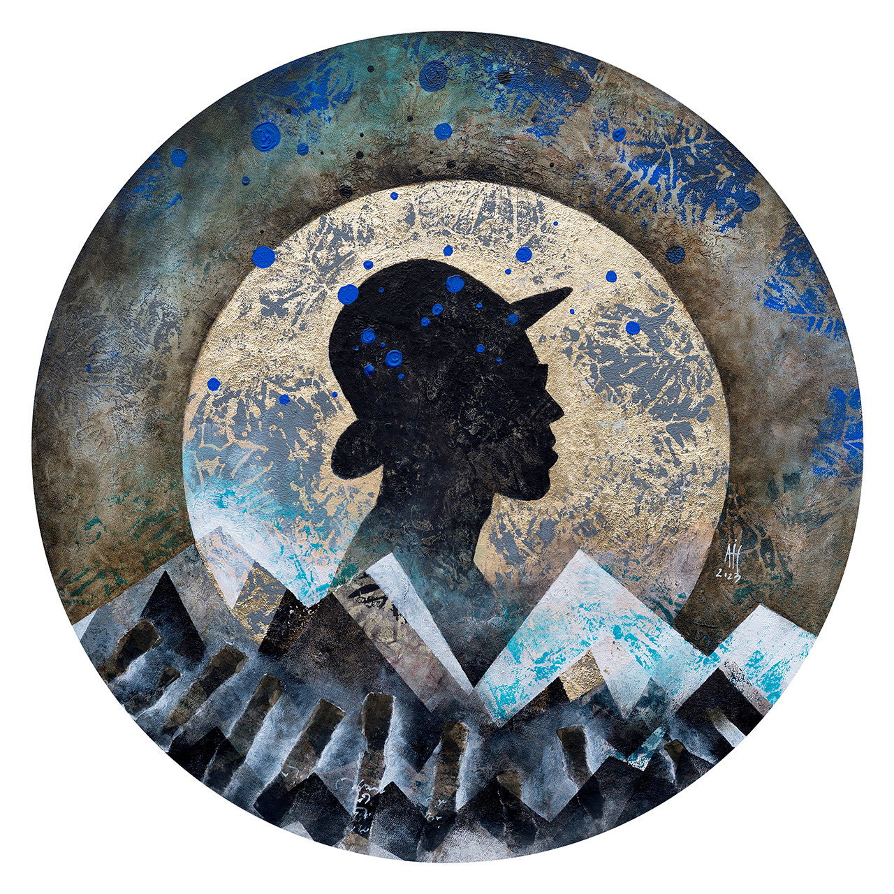 Divine masculine in Mallnitz 60 cm diameter 2023