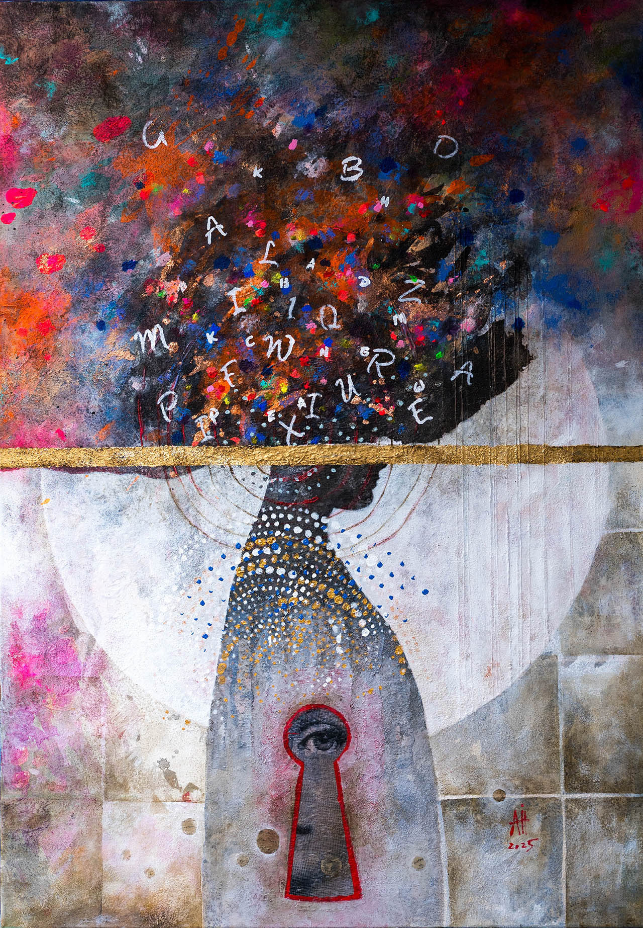 Key Hole mixed media/canvas 70cm/100cm