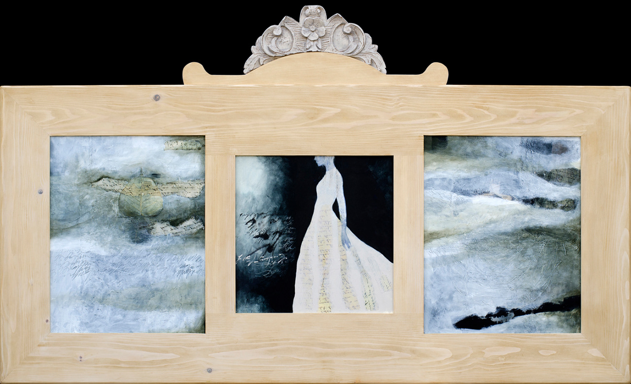 "Triptich" 2012 74 cm/157 cm mixed media/canvas
