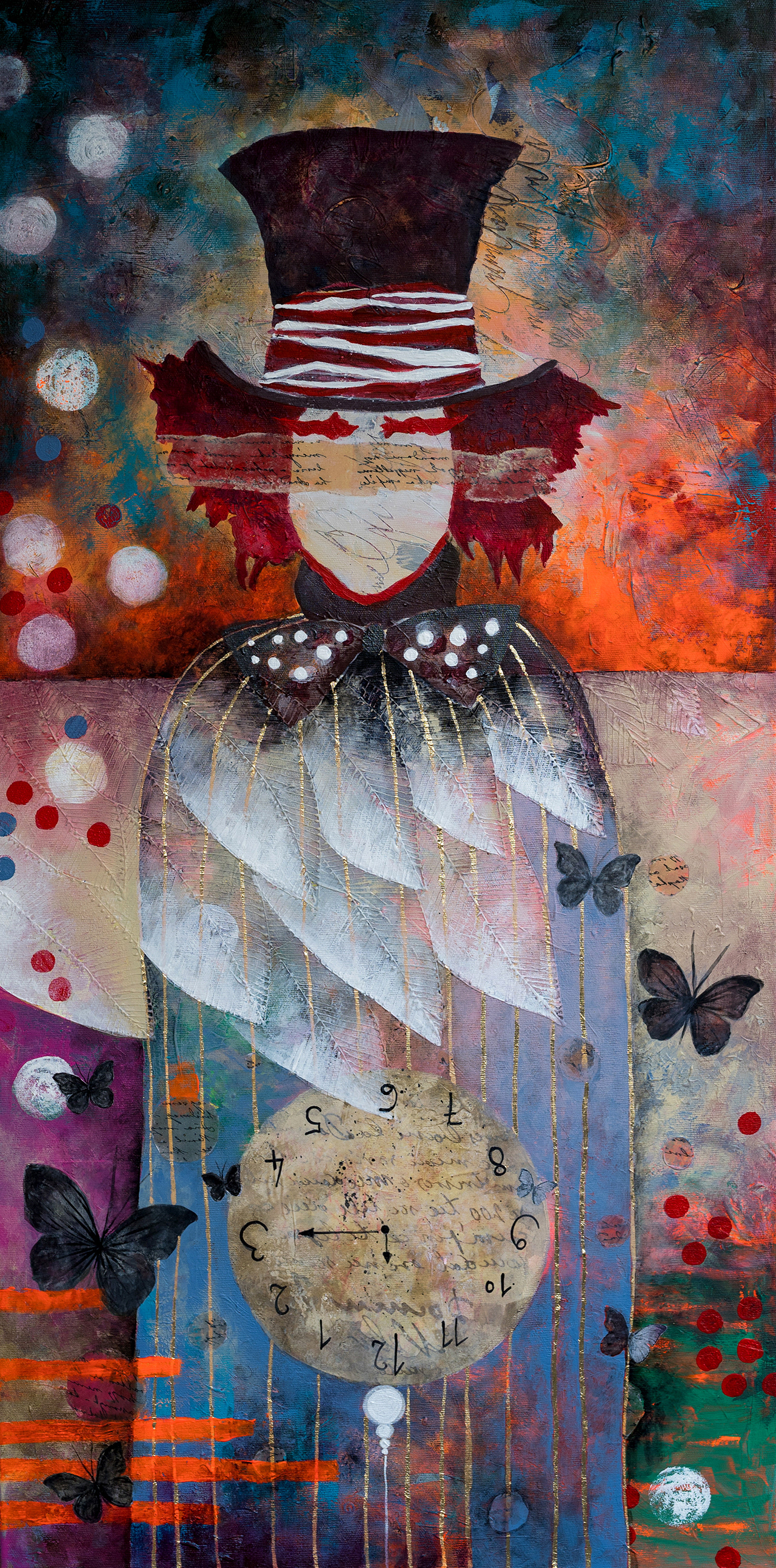 Mad Hatter 50/80 cm mixed media/canvas 2022