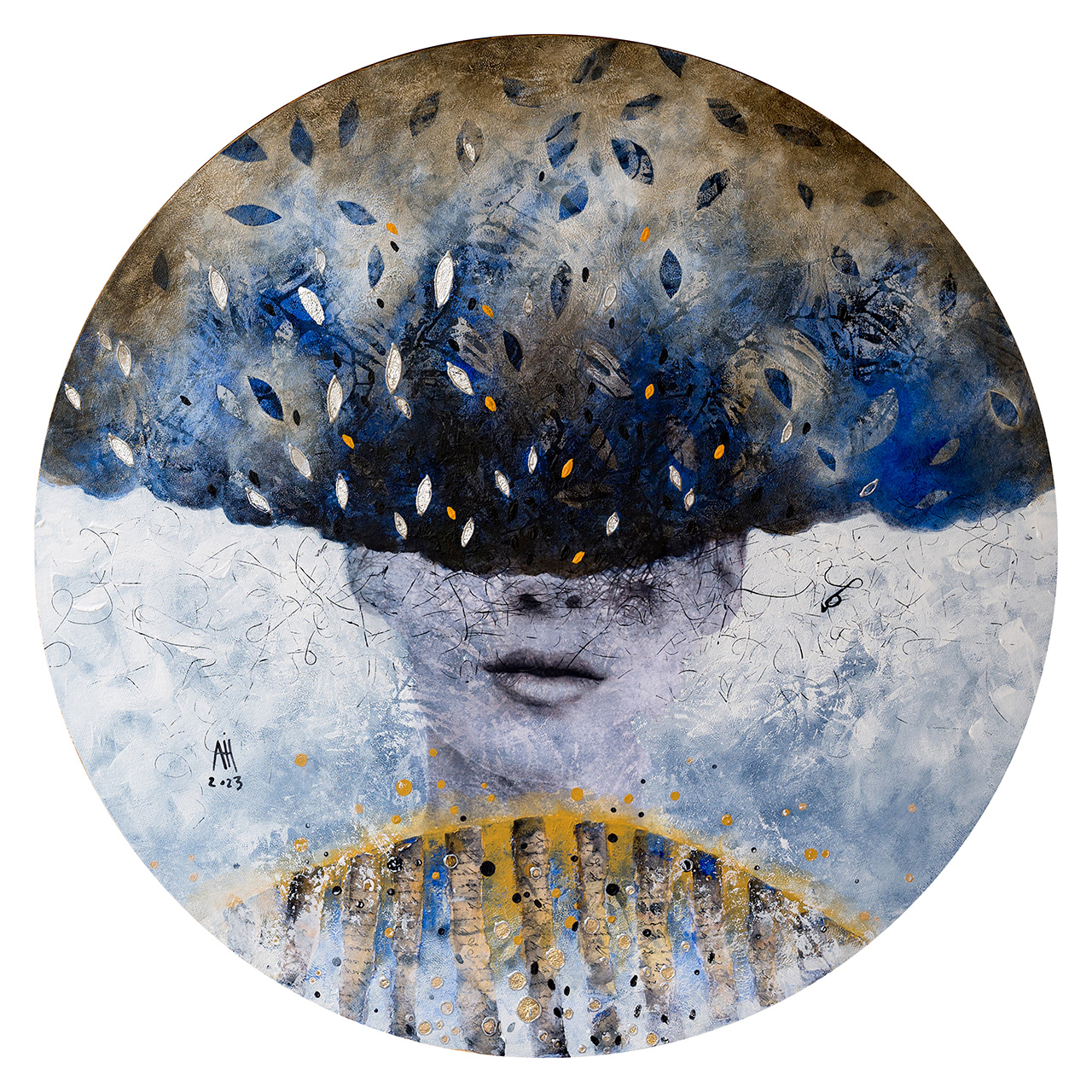 Blue monday 60 cm diameter 2023