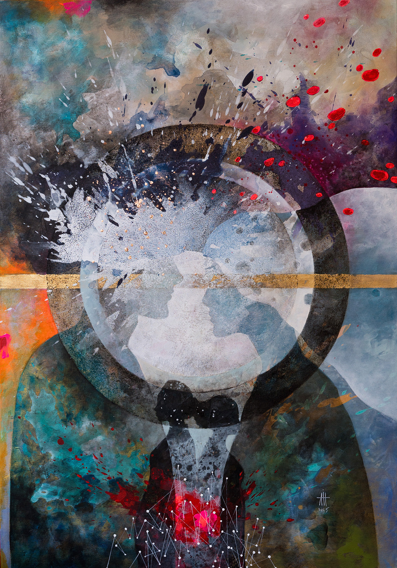 Consolation mixed media/canvas 70/100 cm 2025