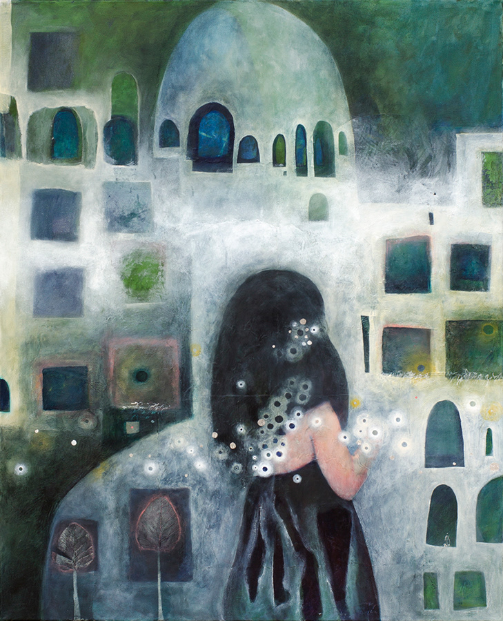 "Hana" 2012 70cm/100cm mixed media/canvas