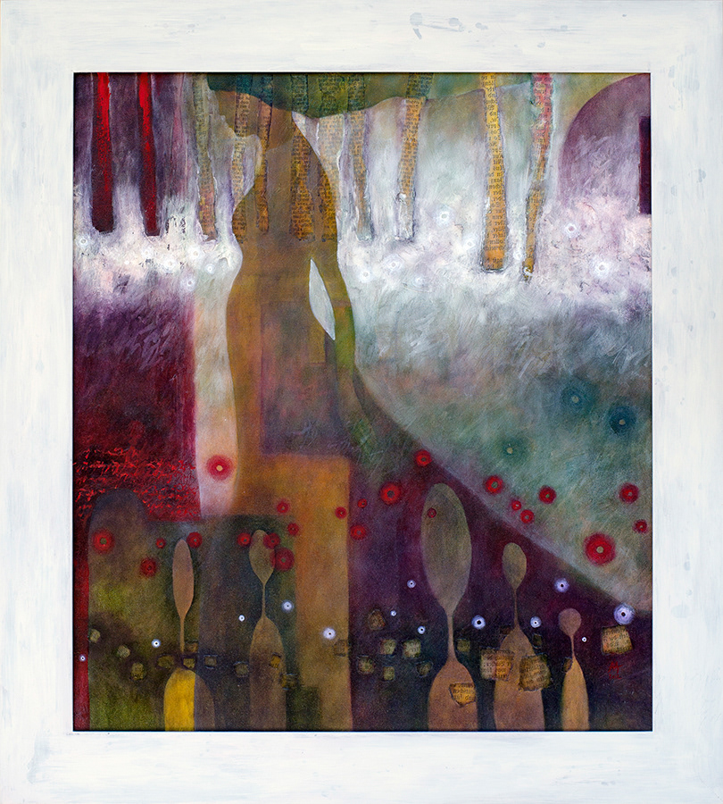 "Summer dress" 2012 70cm/90cm acrylic/mousse