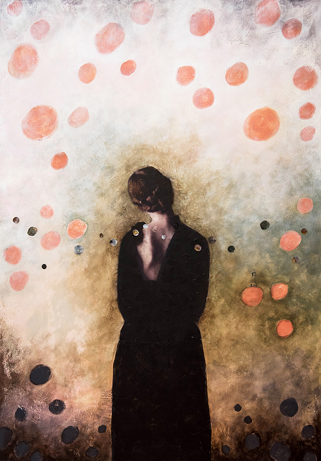 "Poem" 2019 70cm/100cm mixed media/canvas