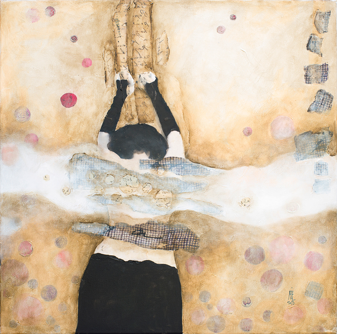 "The sin" 2015 50cm/50cm mixed media/canvas