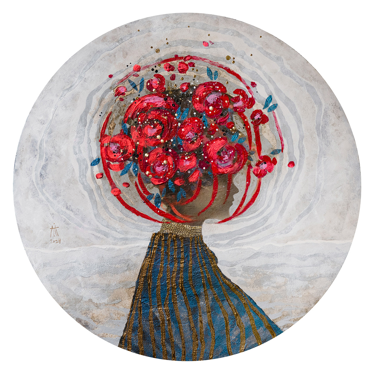 Red is the new "happy" 60 cm diameter 2024