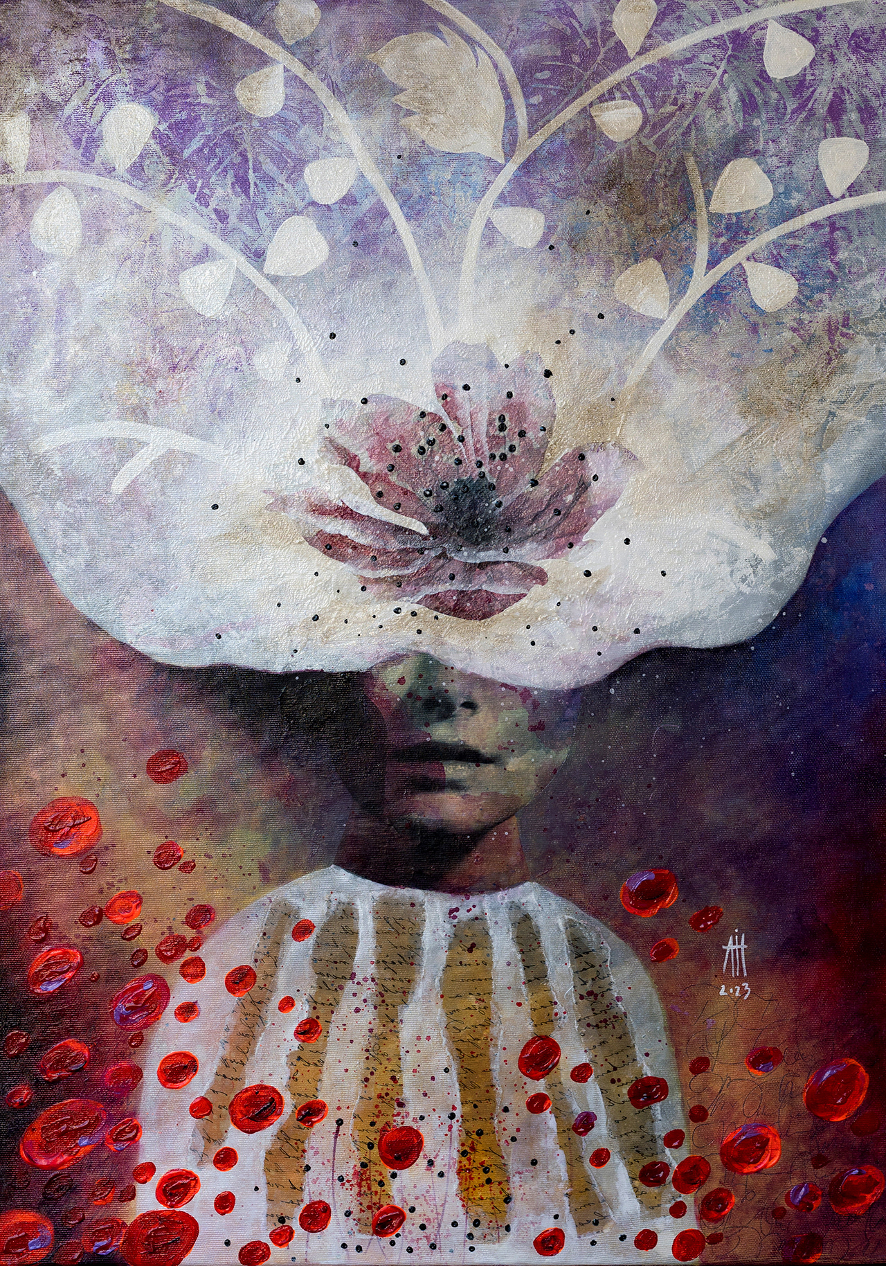 mixed media/canvas 50/70 cm