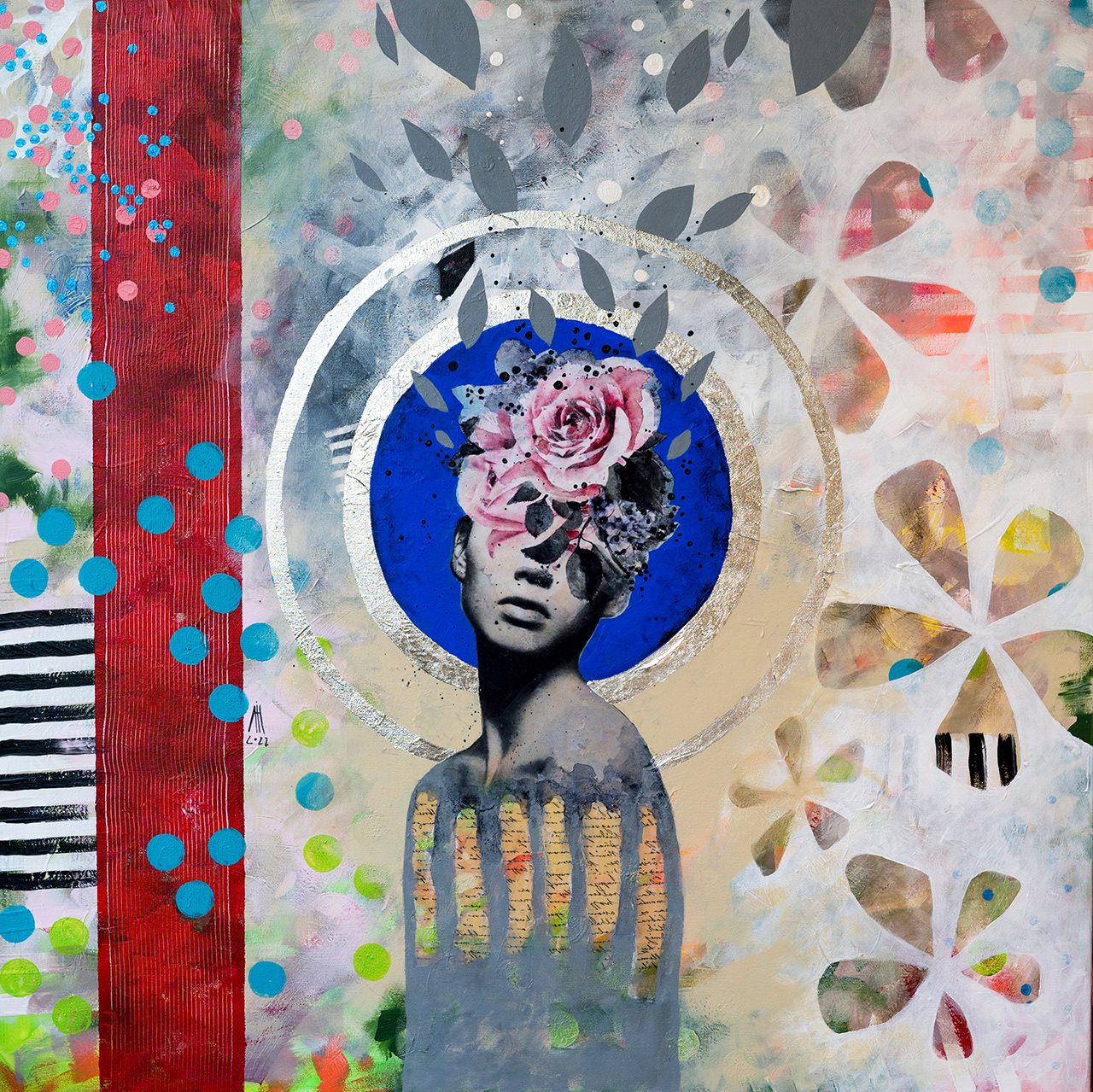 Divine 90/90cm mixed media/canvas 2022