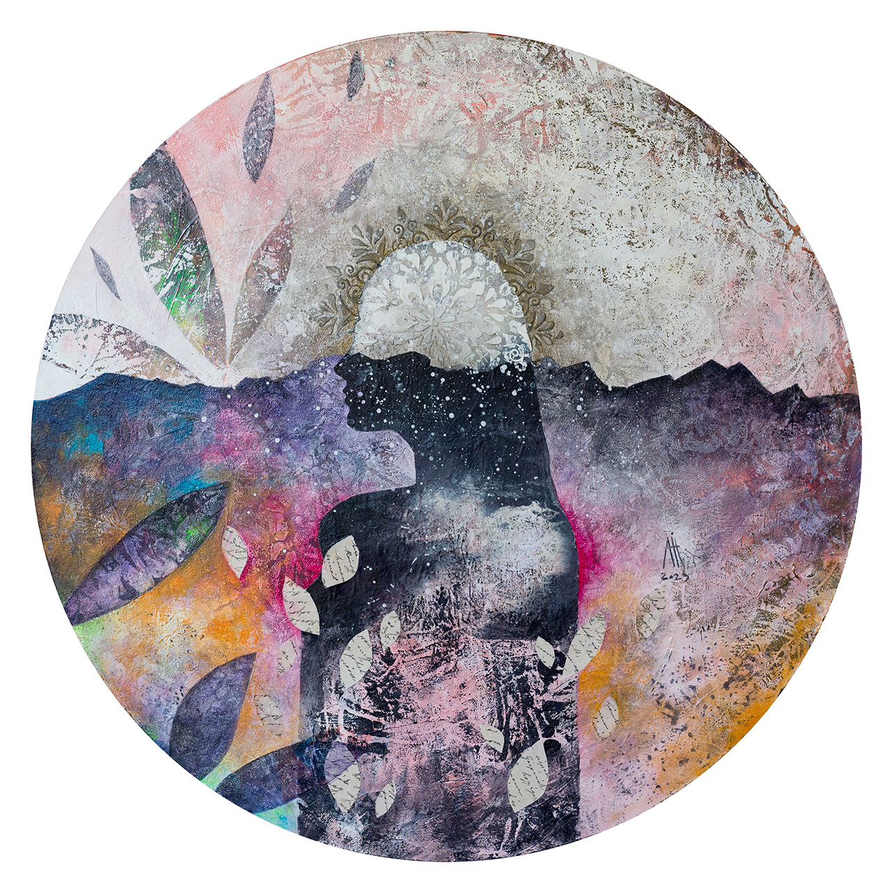 Misterious girl 60 cm diameter 2023