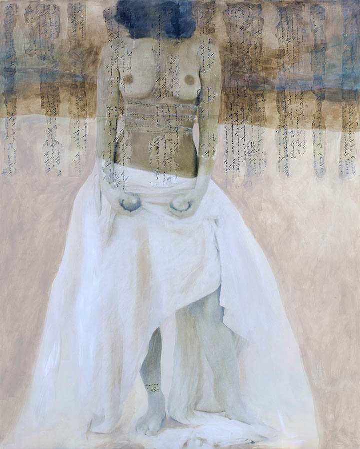 "Selfportrait"2011 80cm/100cm mixed media/canvas