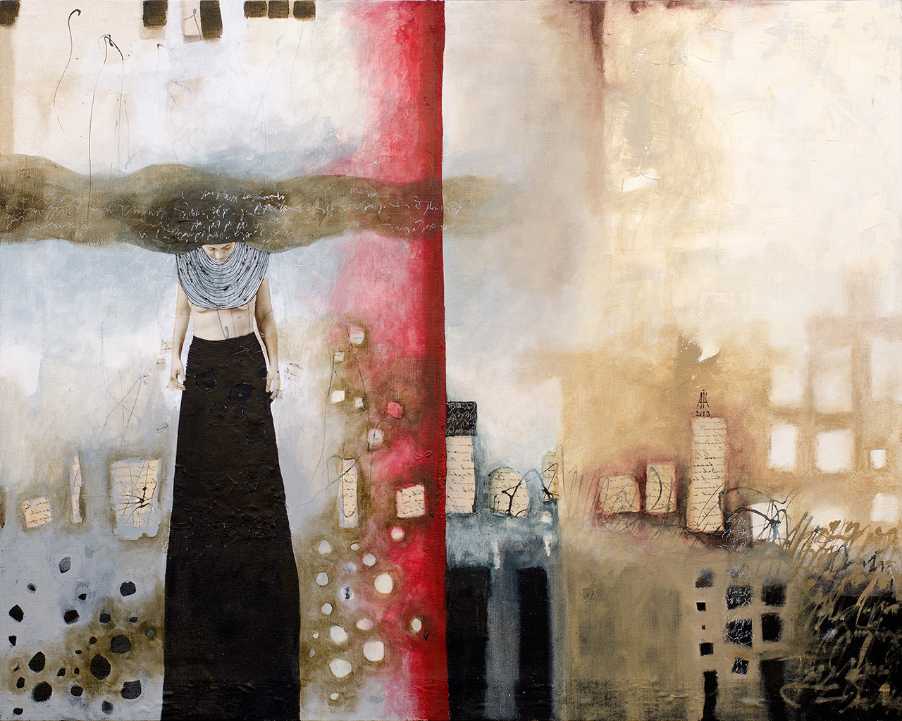  "Oniris" 2012 80cm/100cm mixed media/canvas