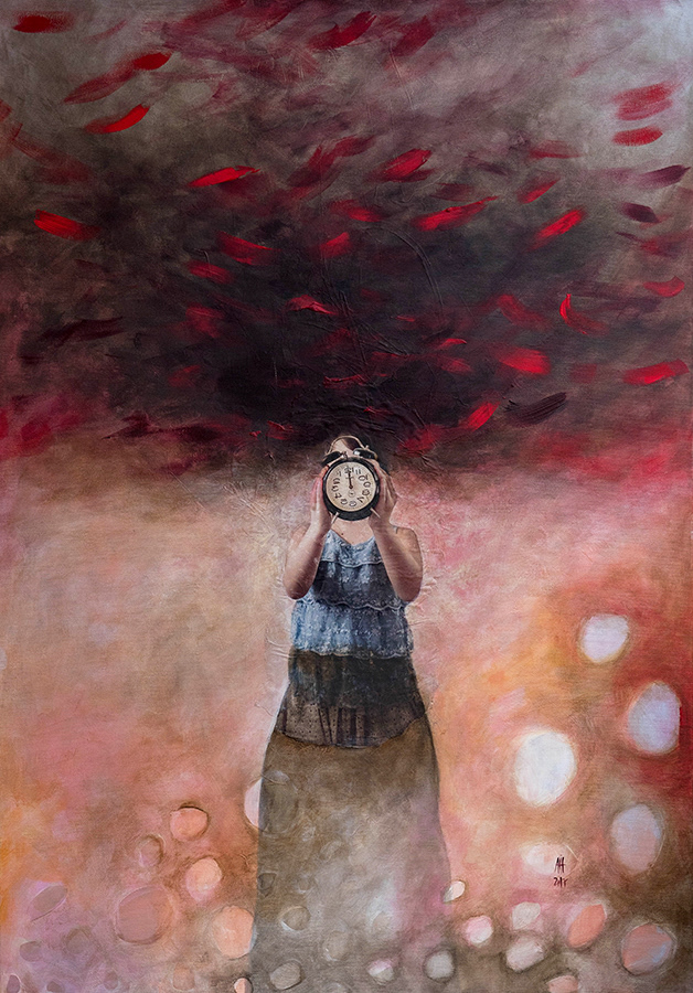 "Time" 2017 mixed media/canvas