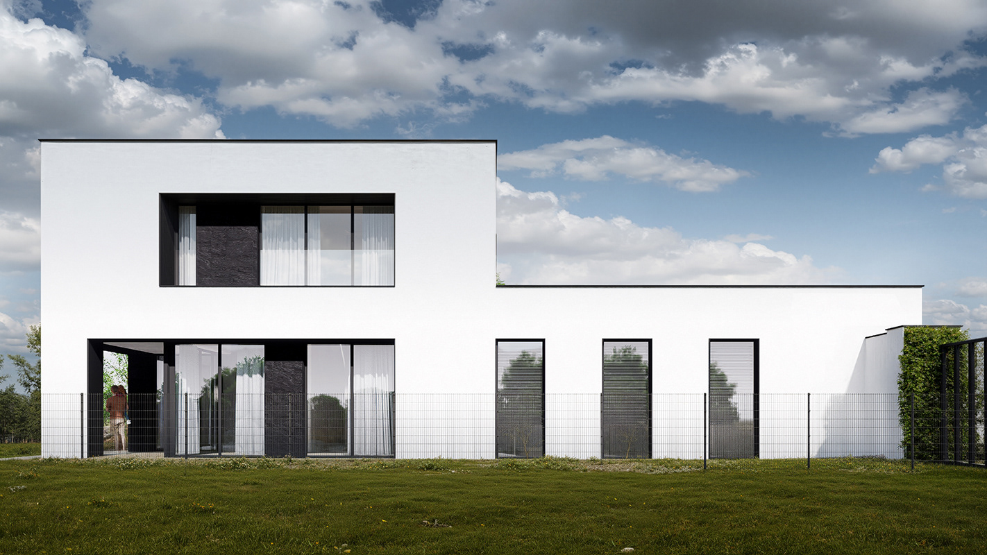 Projekt domu jednorodzinnego z częścią usługową w Żelechowie