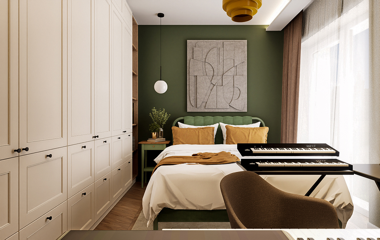 Projekt wnętrz mieszkania przy ul. Jana Pawła w Piasecznie