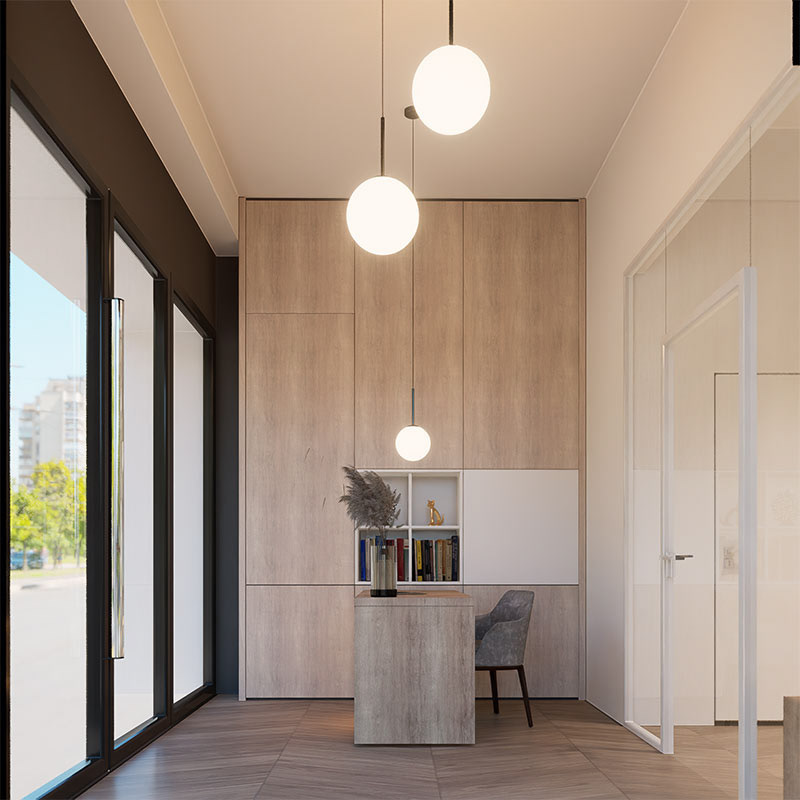 Projekt wnętrz studio jogi przy ul. Pałuków w Warszawie