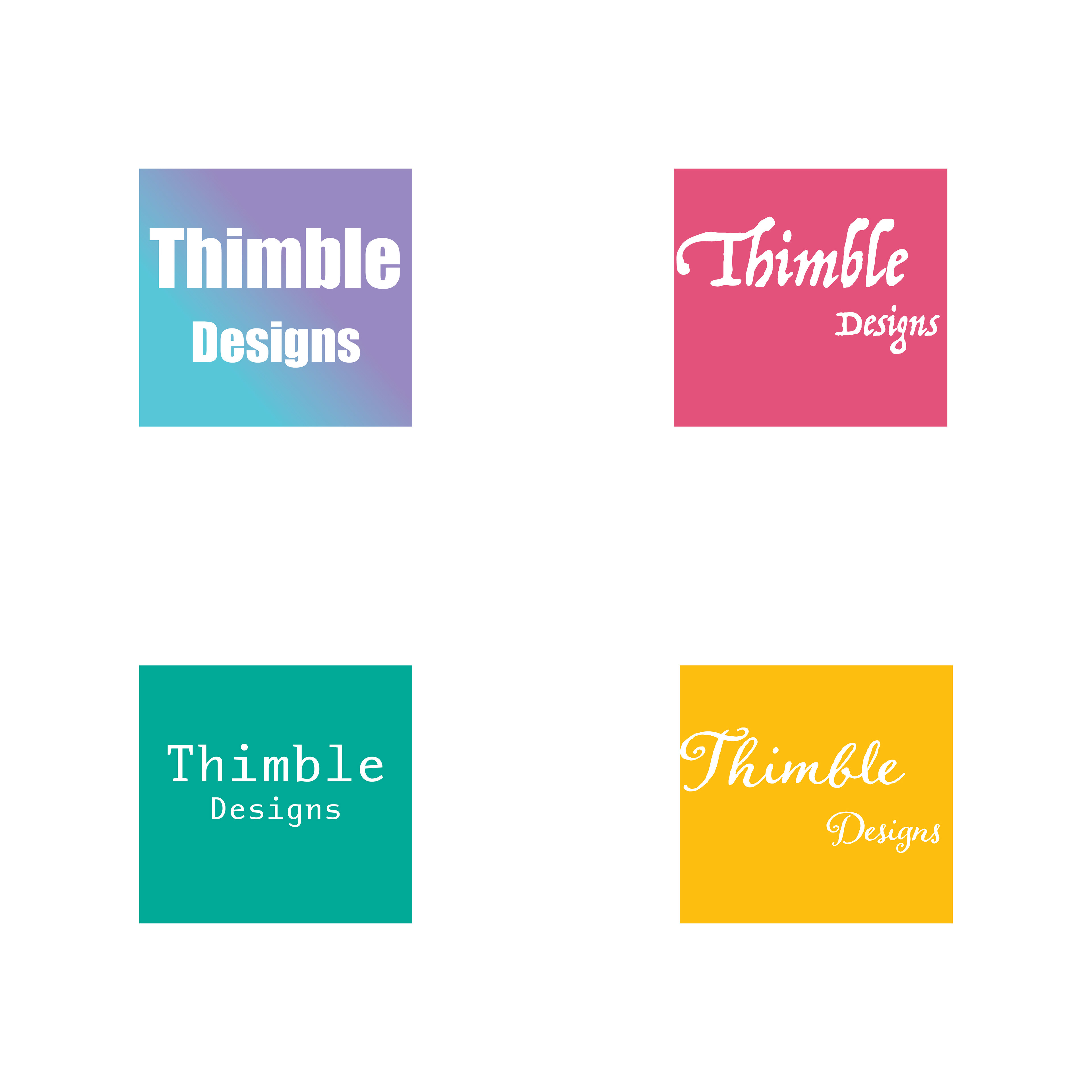 Thimble Designs is a fictional clothing company. I was experimenting with fonts, gradients, colors, and shape.