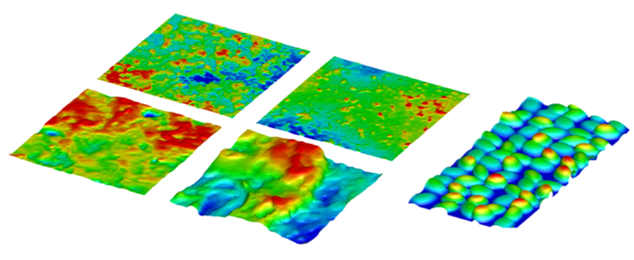 Replicated and synthesized roughness