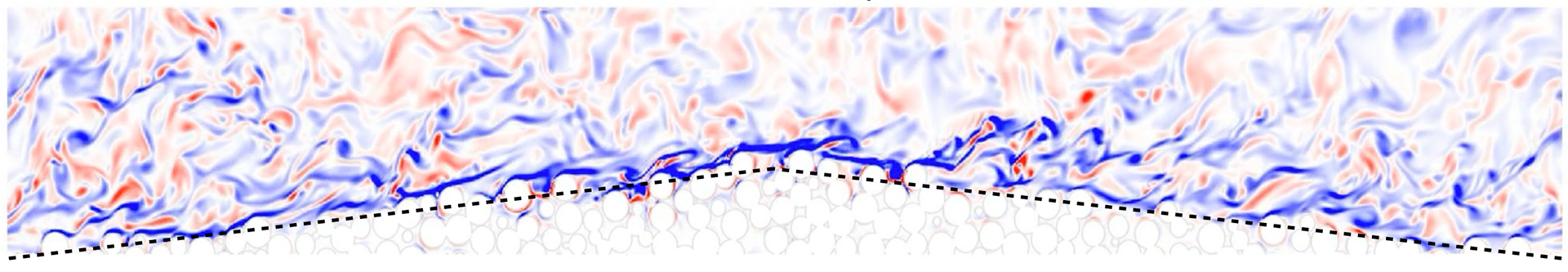 Exchange across a rough bedform