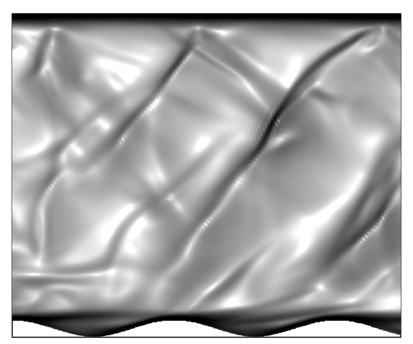 Compressible turbulence on rough wall