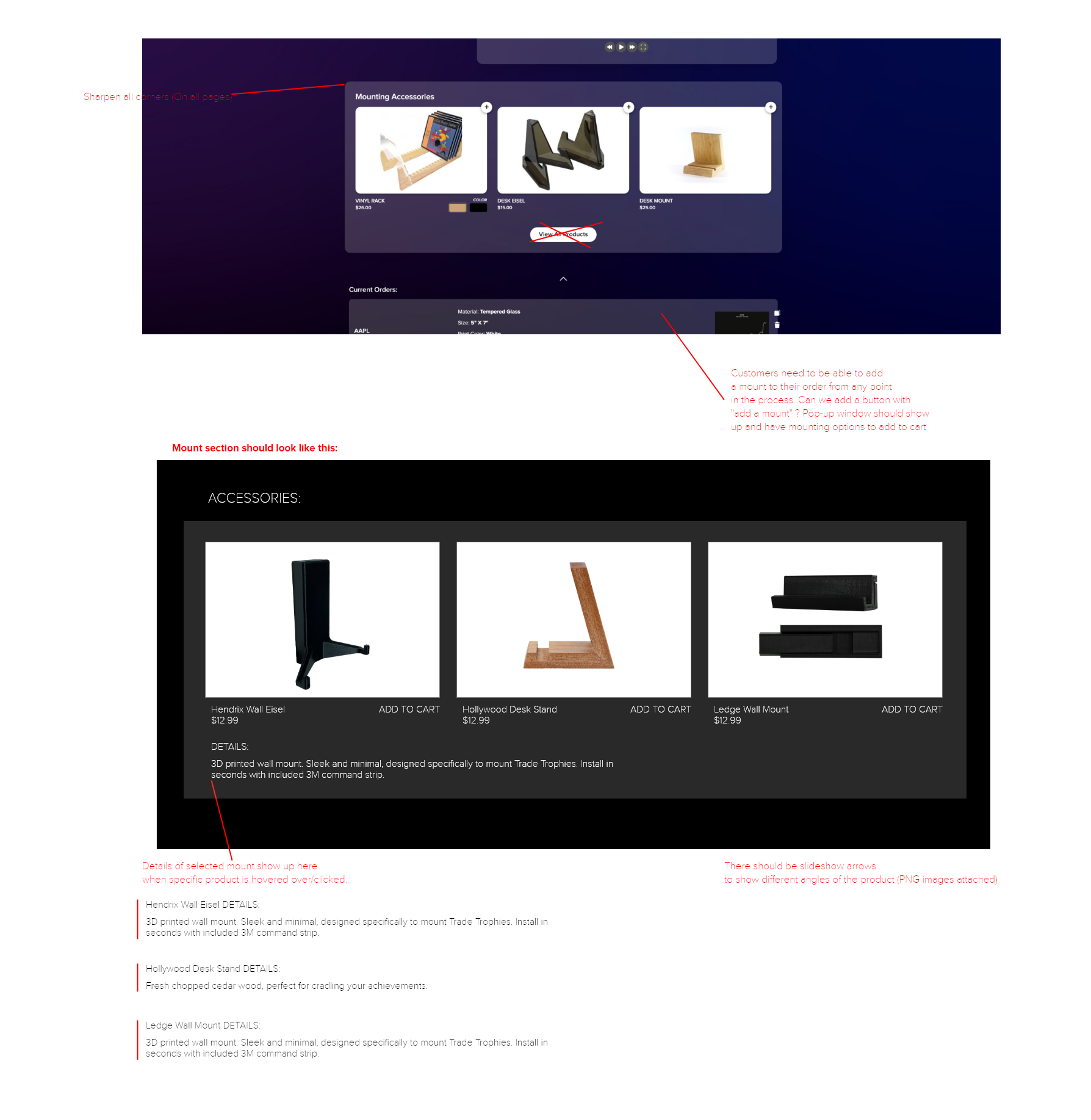 Final edits to the site