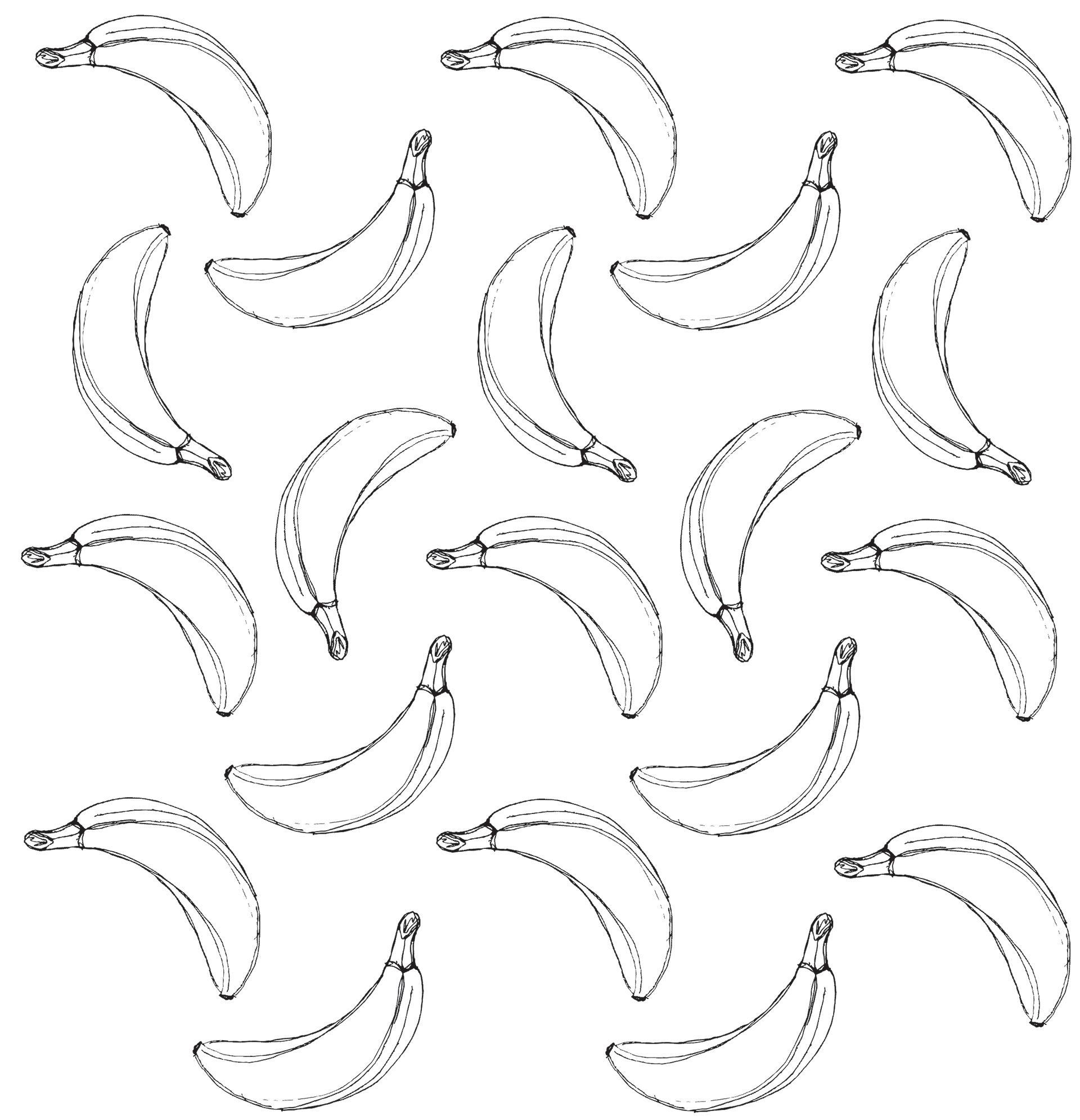 Hand-drawn design, digitally replicated