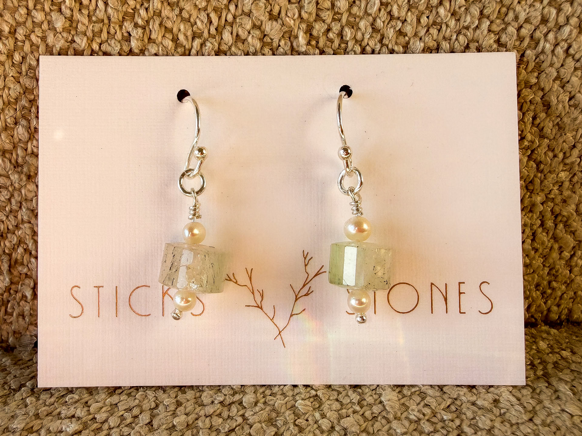 34 Green Beryl and Pearl $50