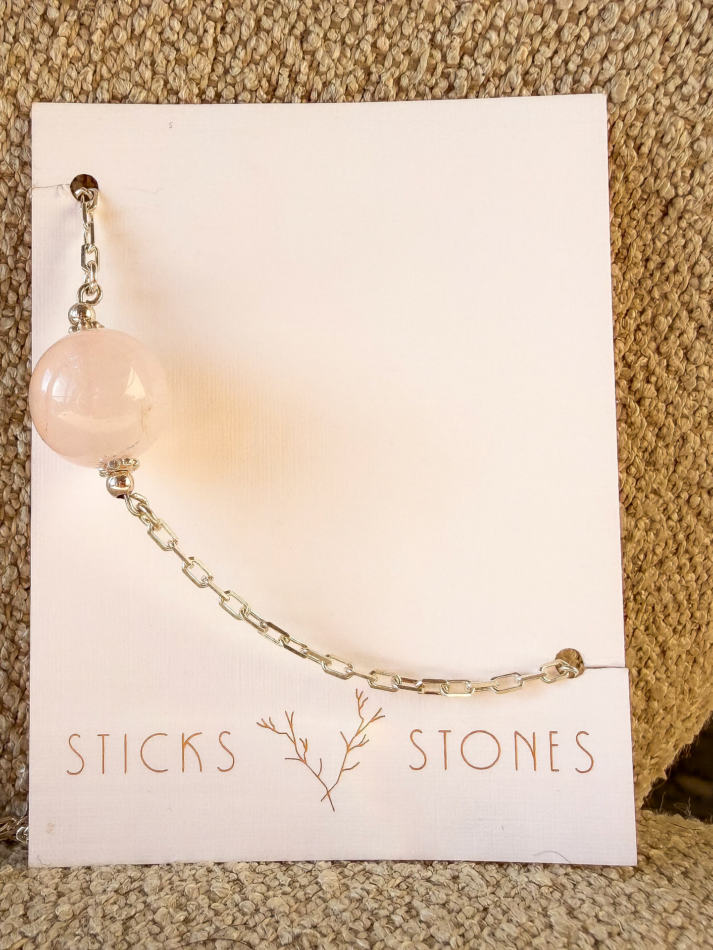 24 Necklace Rose Quartz $70