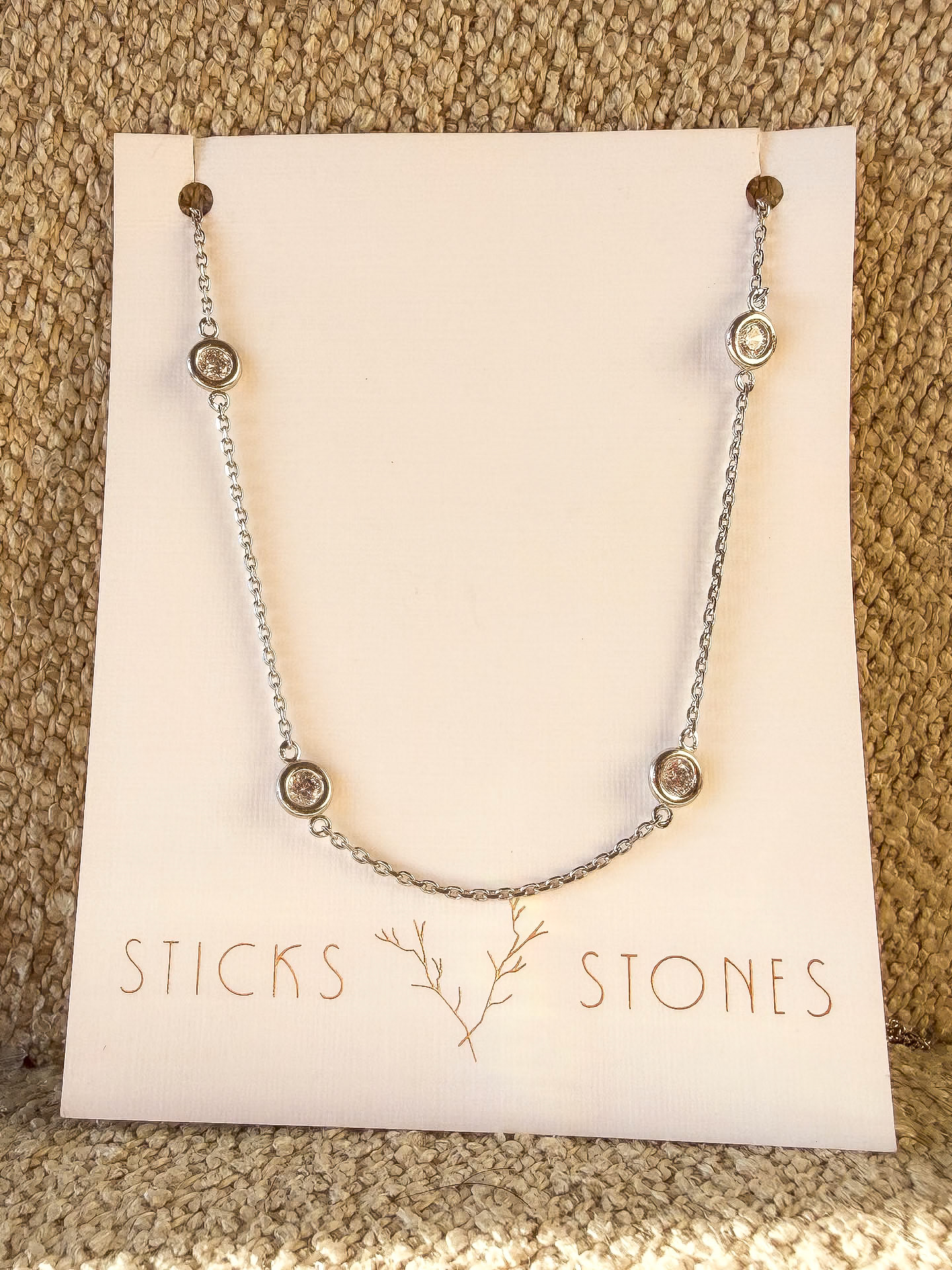 36 Cubic Zirconia Long Necklace $80