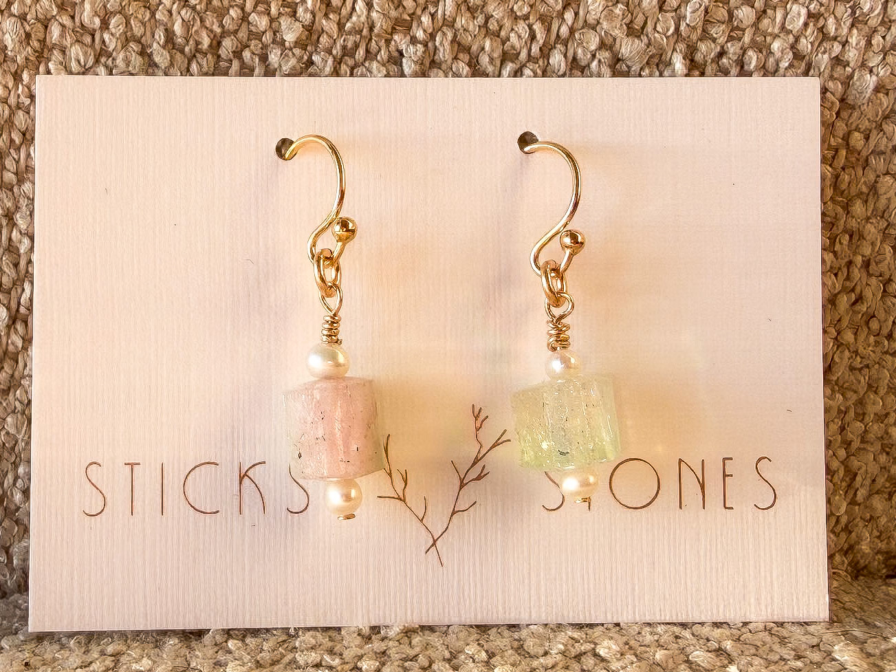 101 Morganite & Green Beryl $50