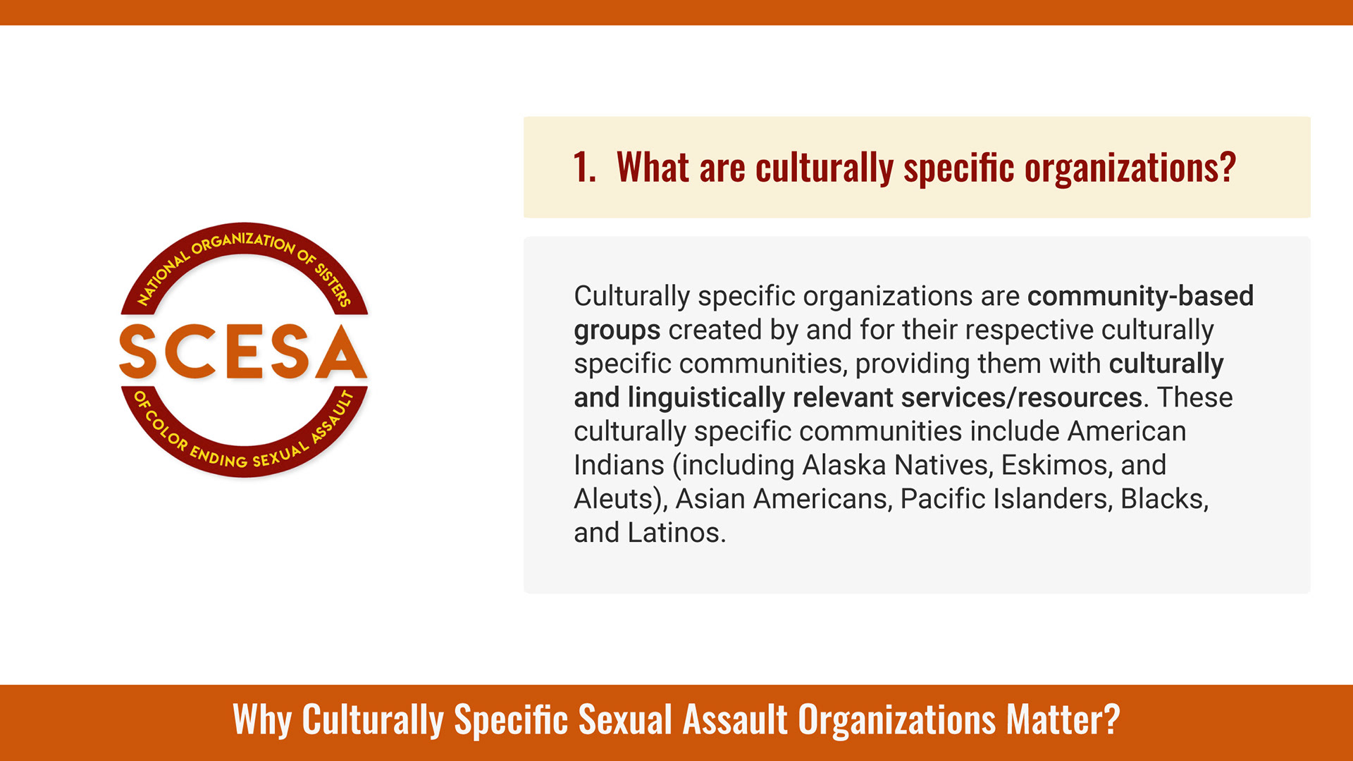 National Organization of Sisters of Color Ending Sexual Assault (2023)