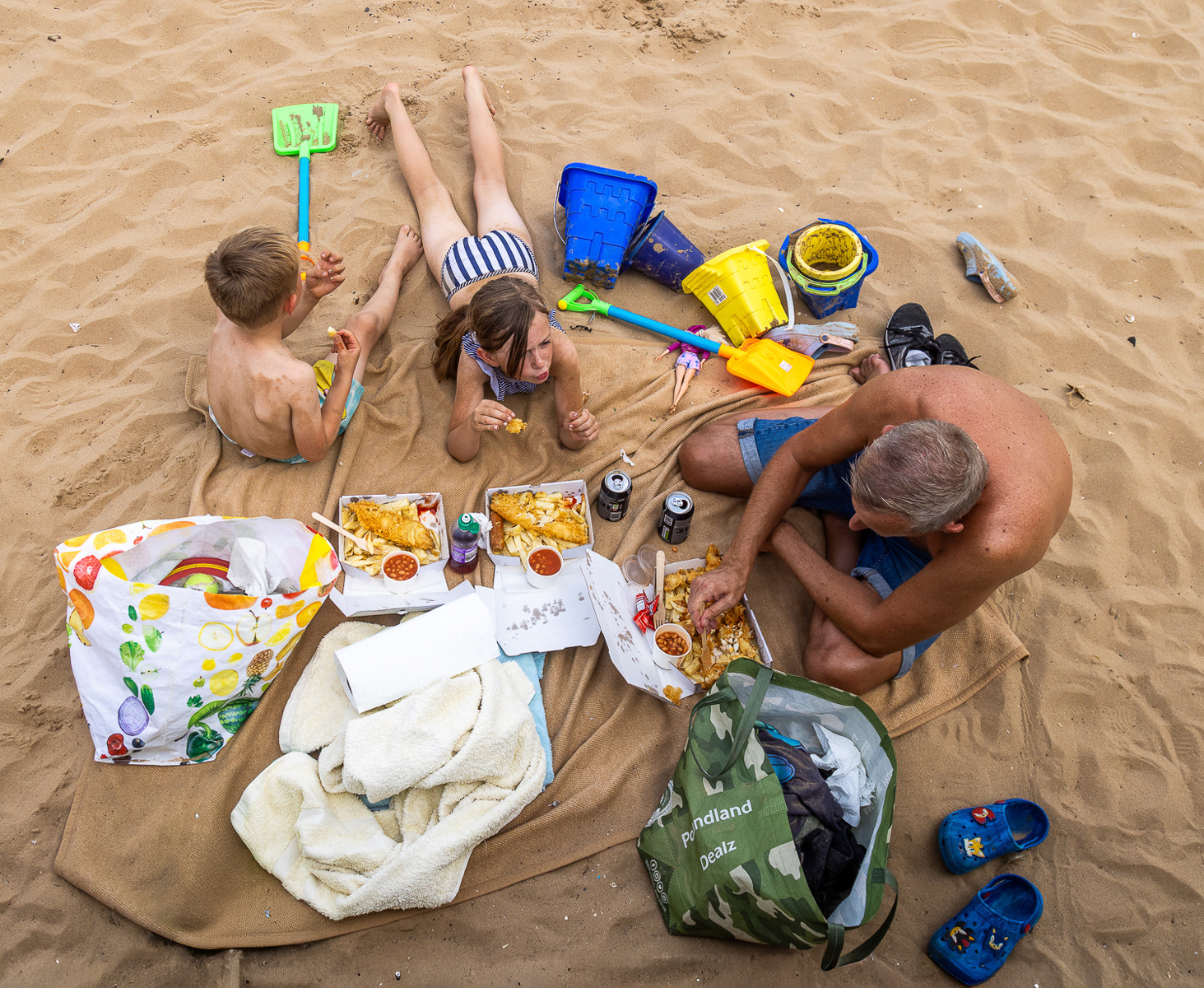 Fish Chips and Beans