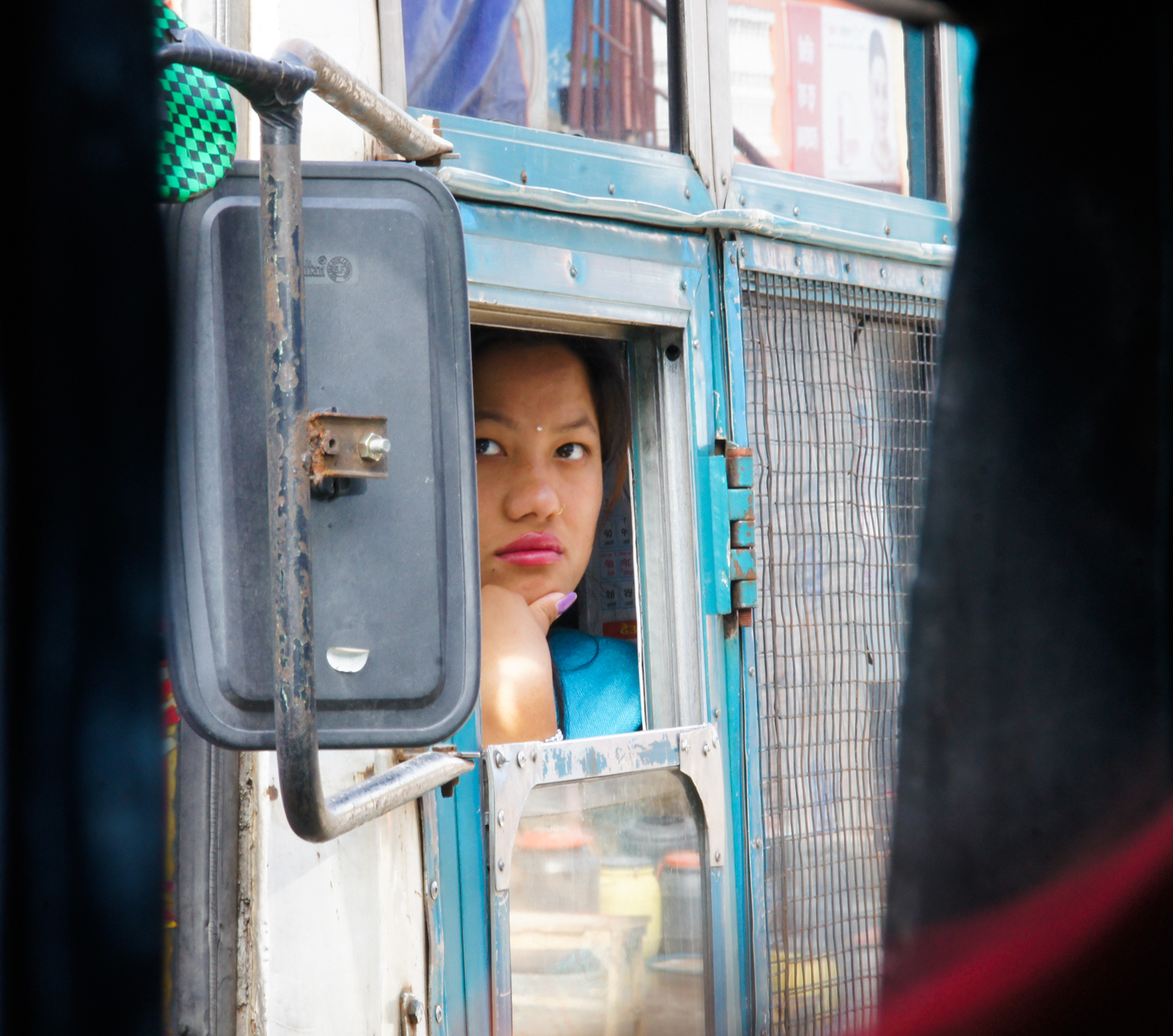 Lady in Truck, Nepal