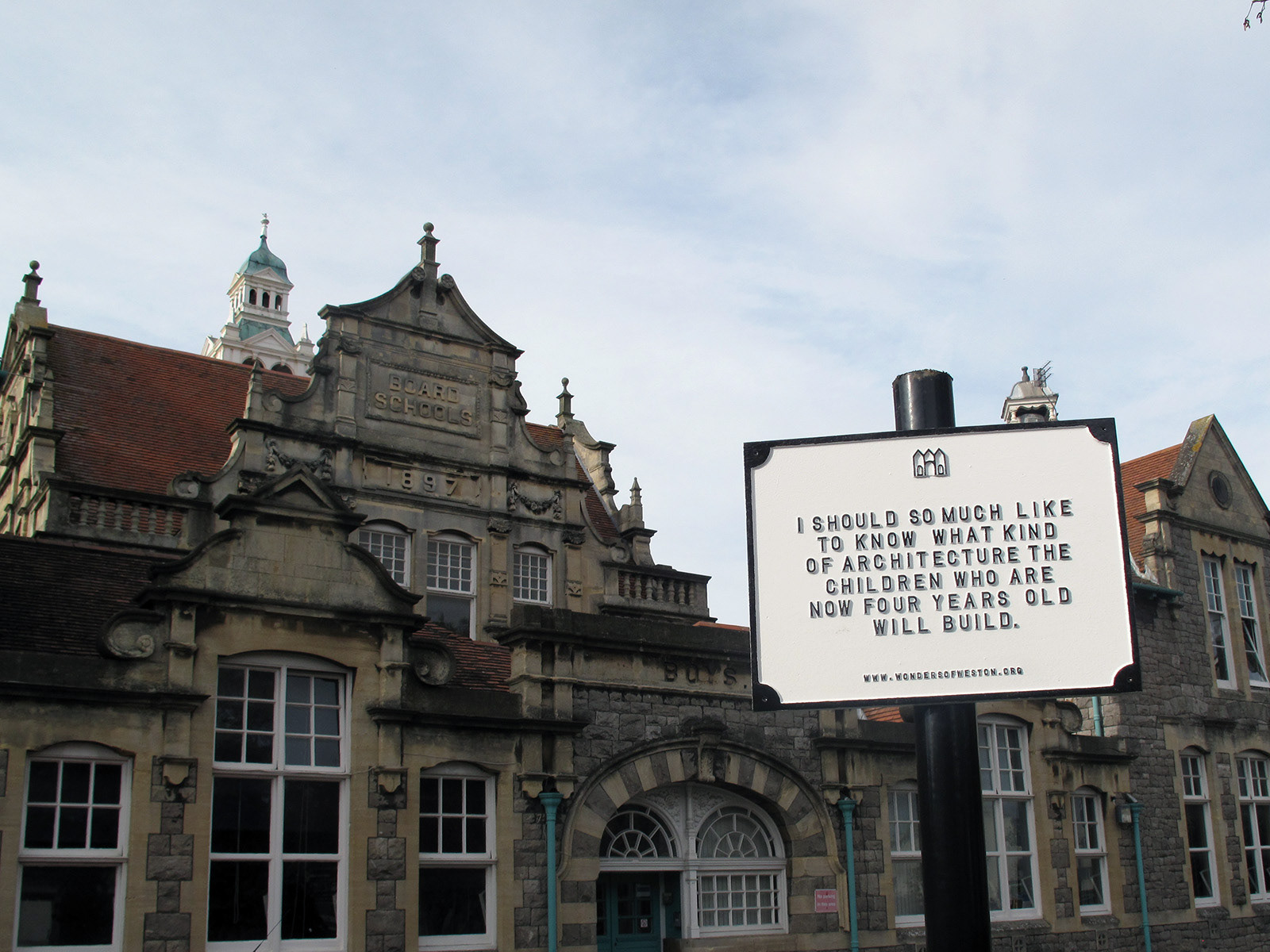 A sign from 'The Great Architect' layer